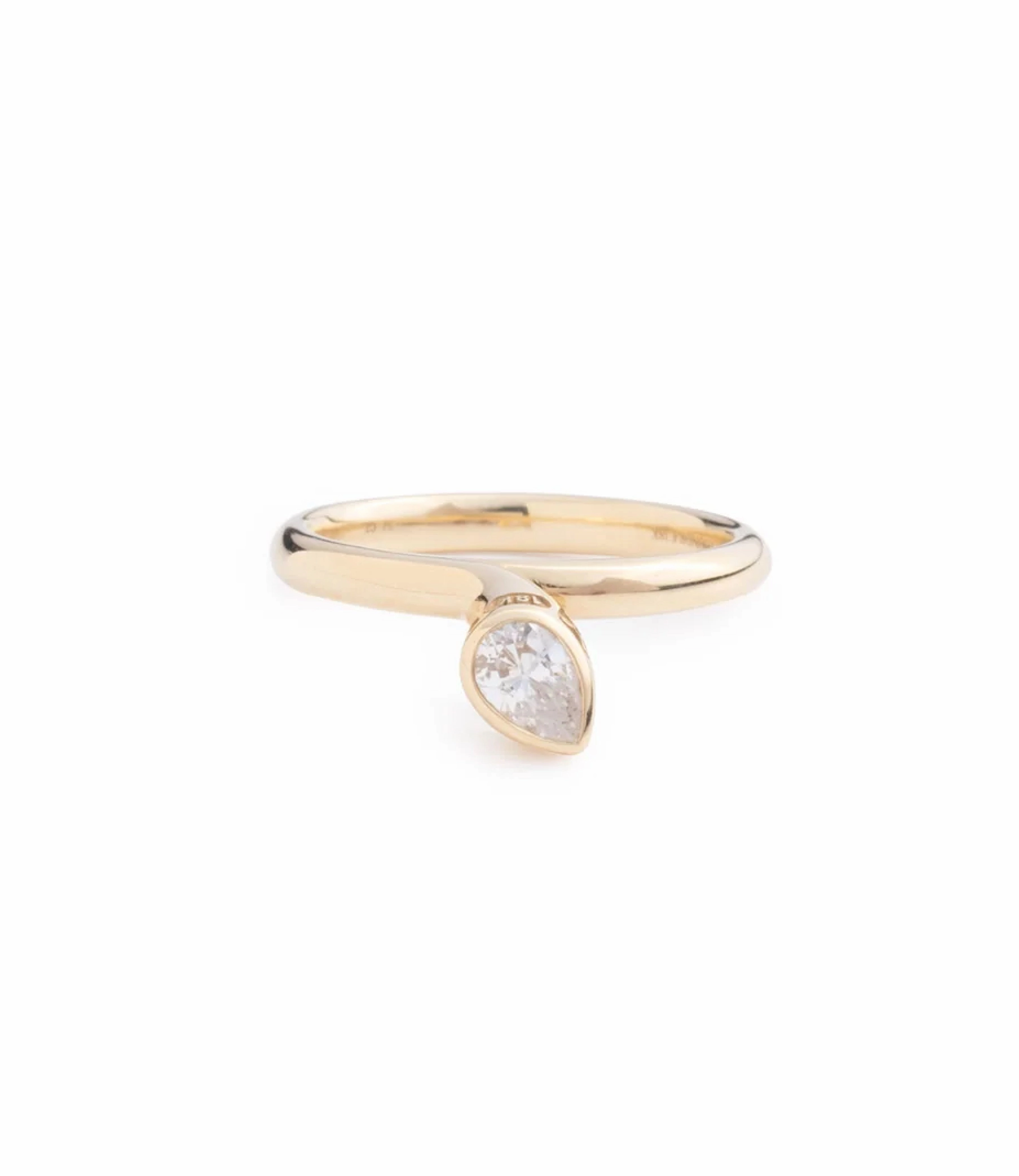 Forever & Always a Pair Diamond Bookend Ring : in Yellow Gold