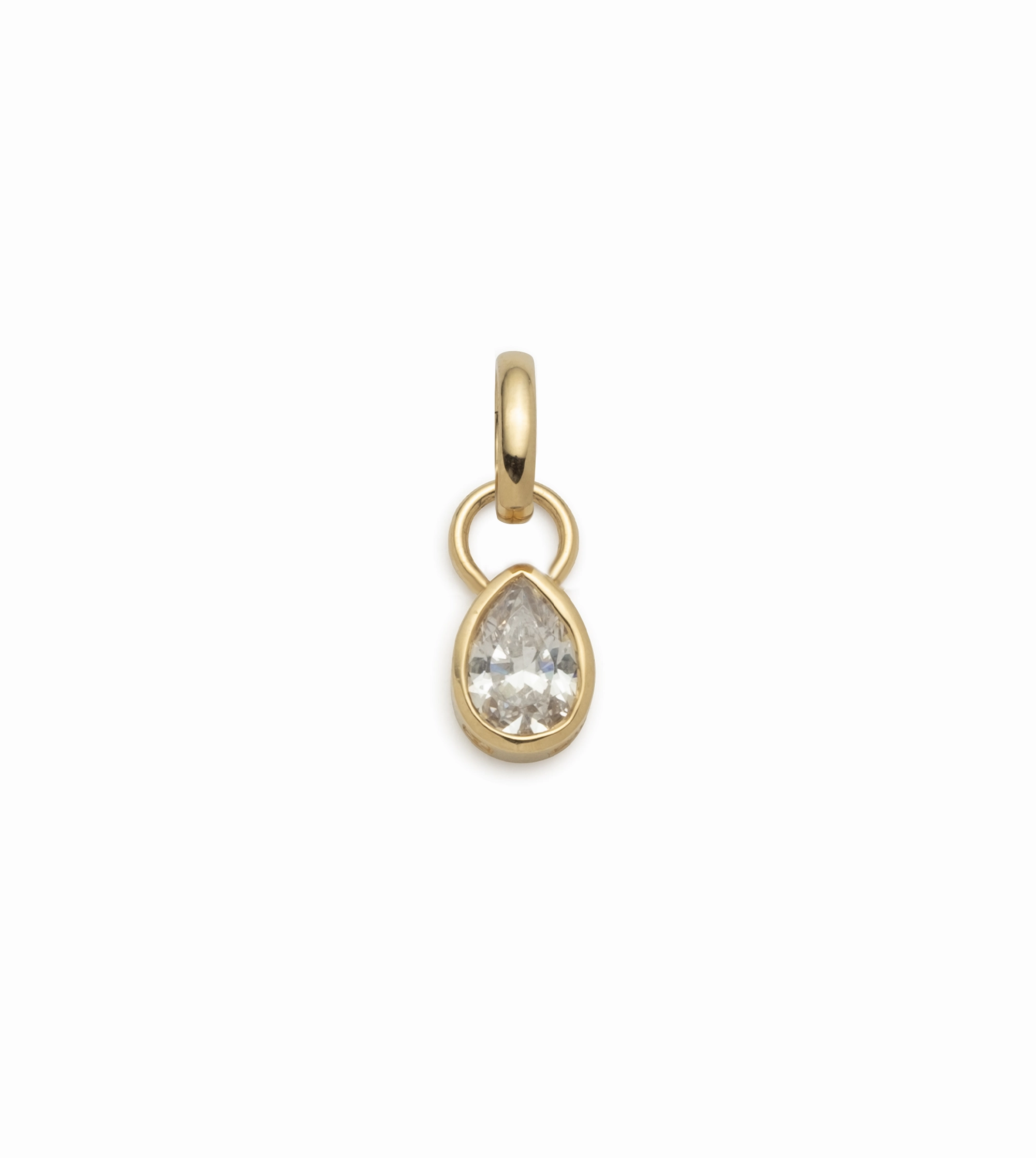 Forever & Always a Pair Diamond Pear Pendant : in Yellow Gold with an Annex Link