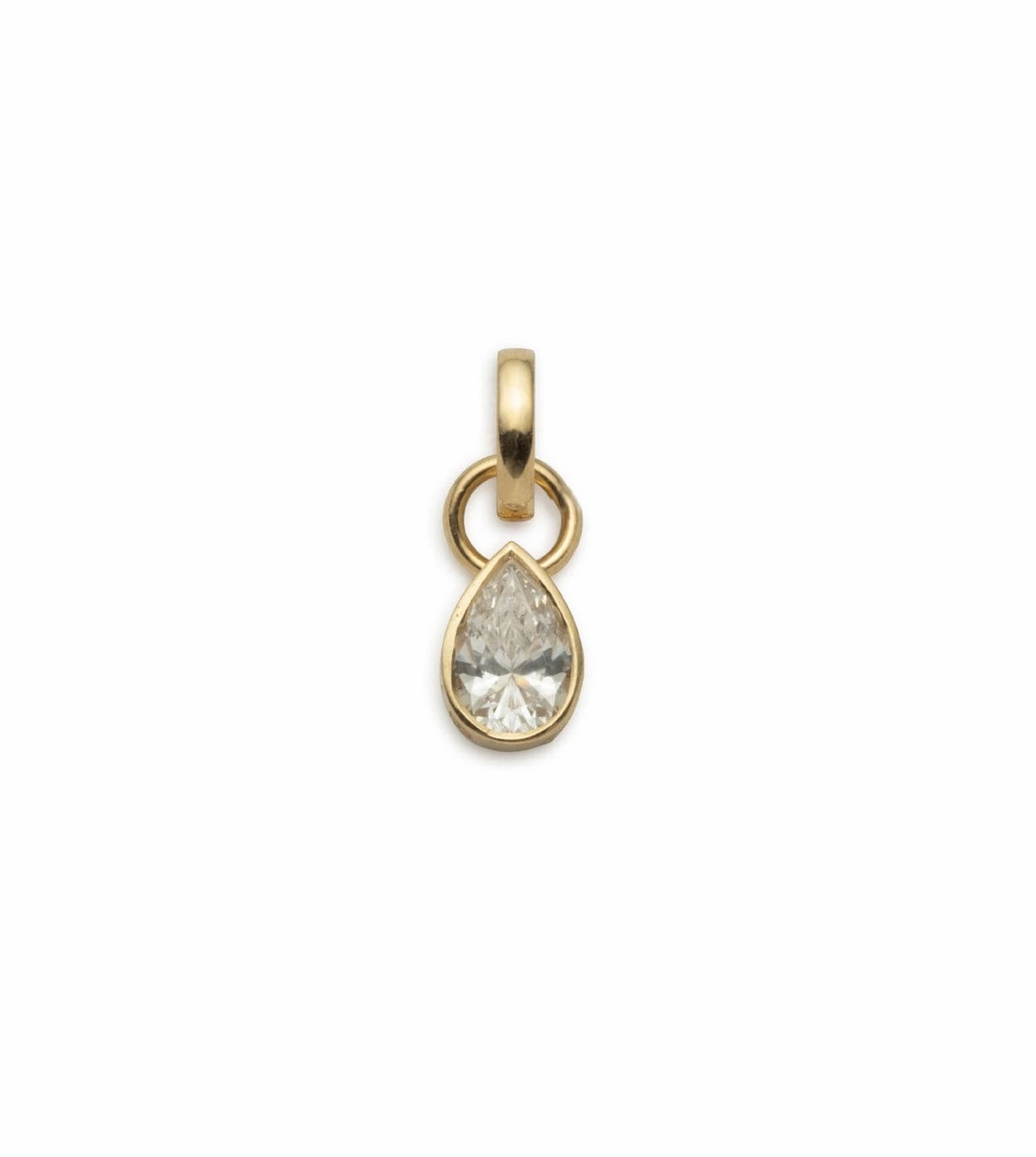 Forever & Always a Pair Diamond Pear Pendant : in Yellow Gold with an Annex Link