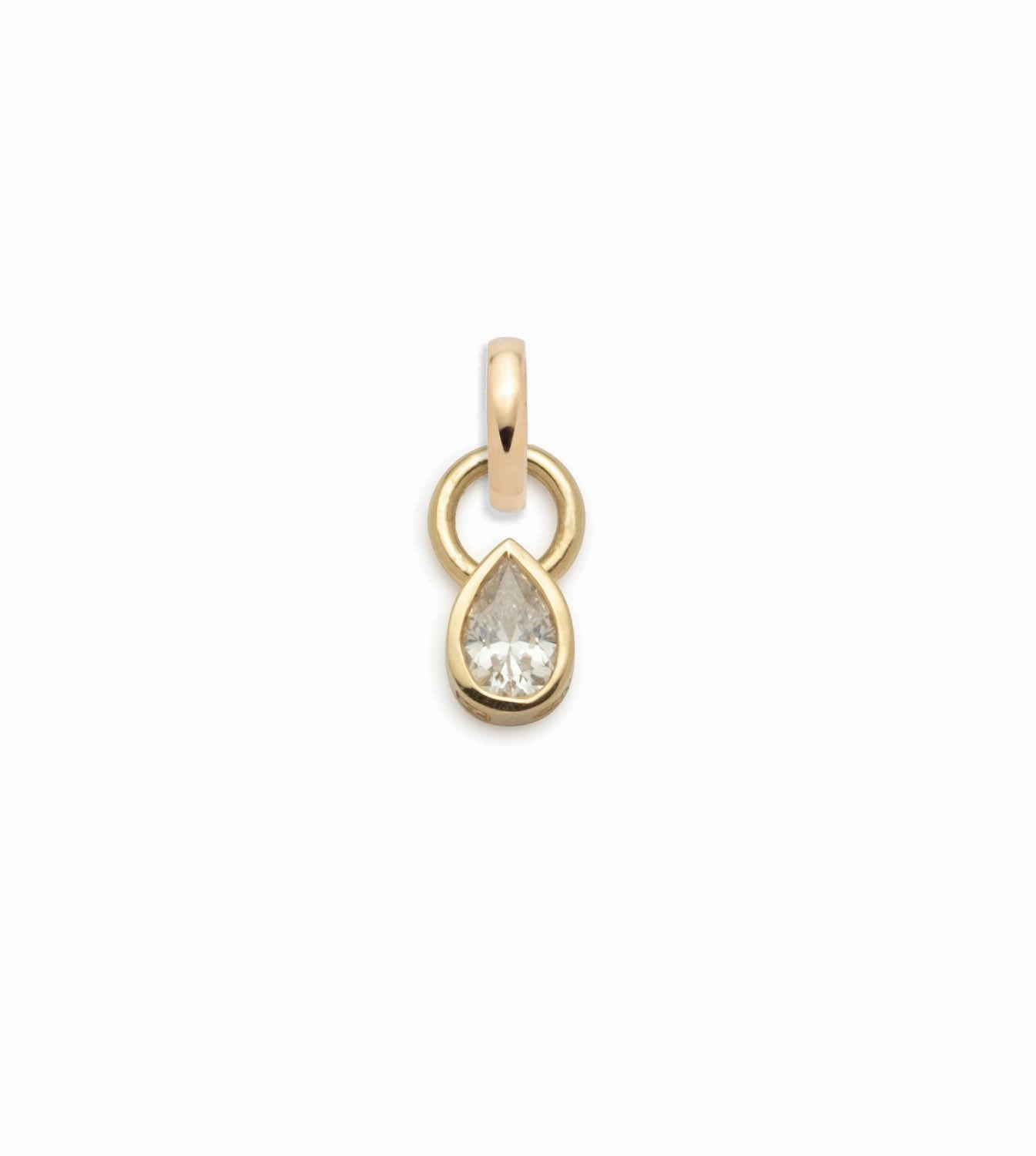 Forever & Always a Pair Diamond Pear Pendant : in Yellow Gold with an Annex Link