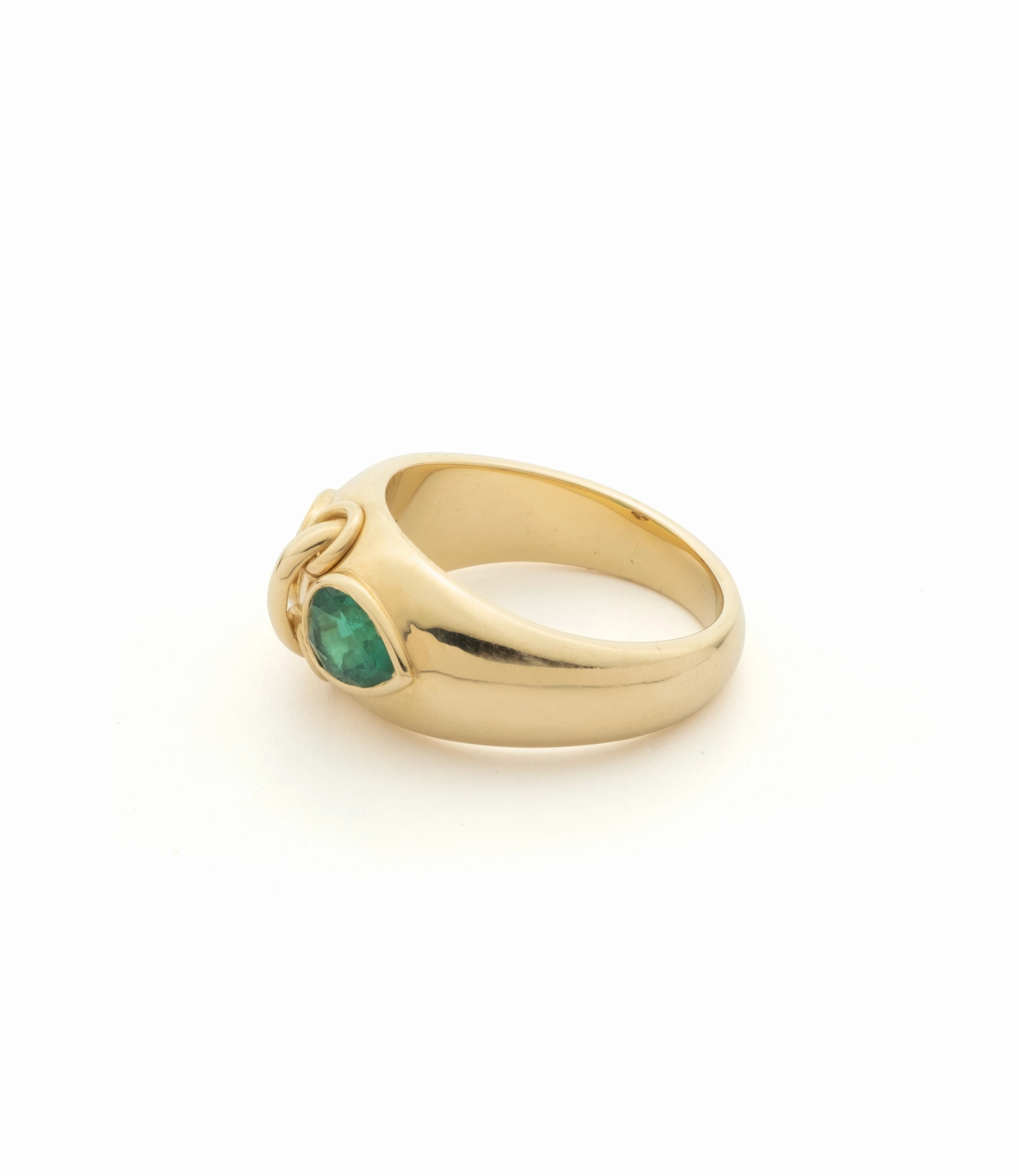 Forever & Always a Pair Emerald Ring : in Yellow Gold