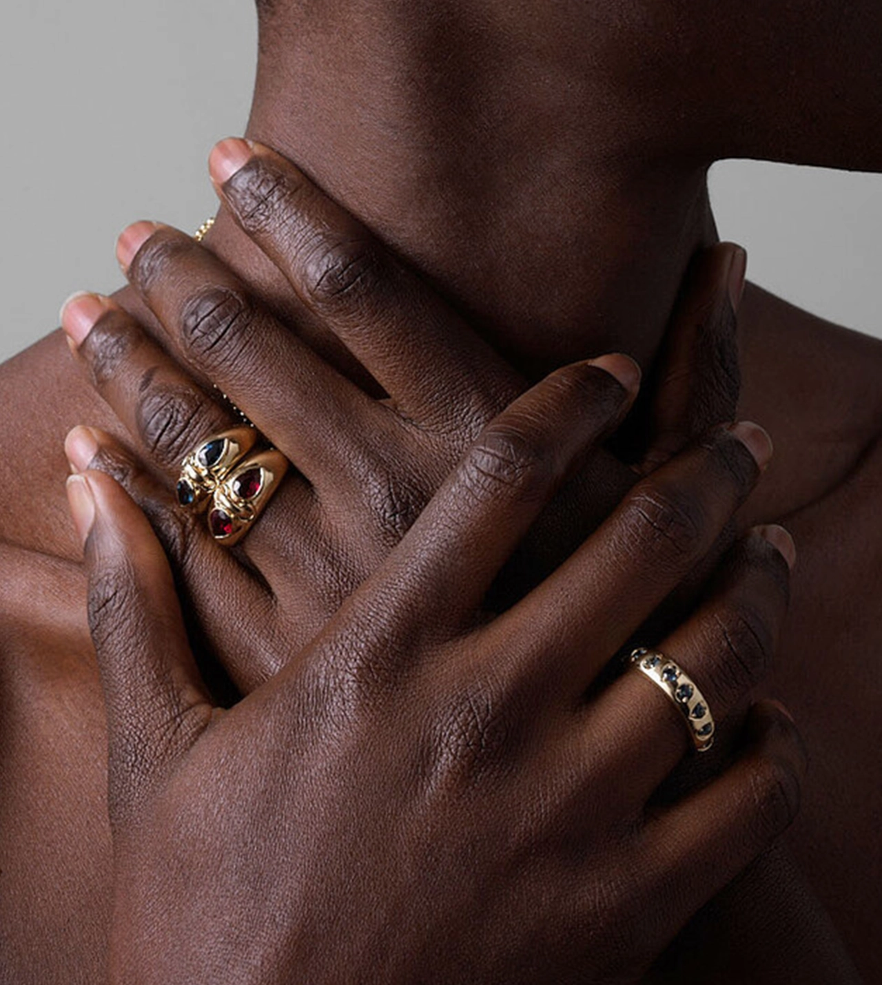 Forever & Always a Pair- Love : Sapphire Gemstones Band