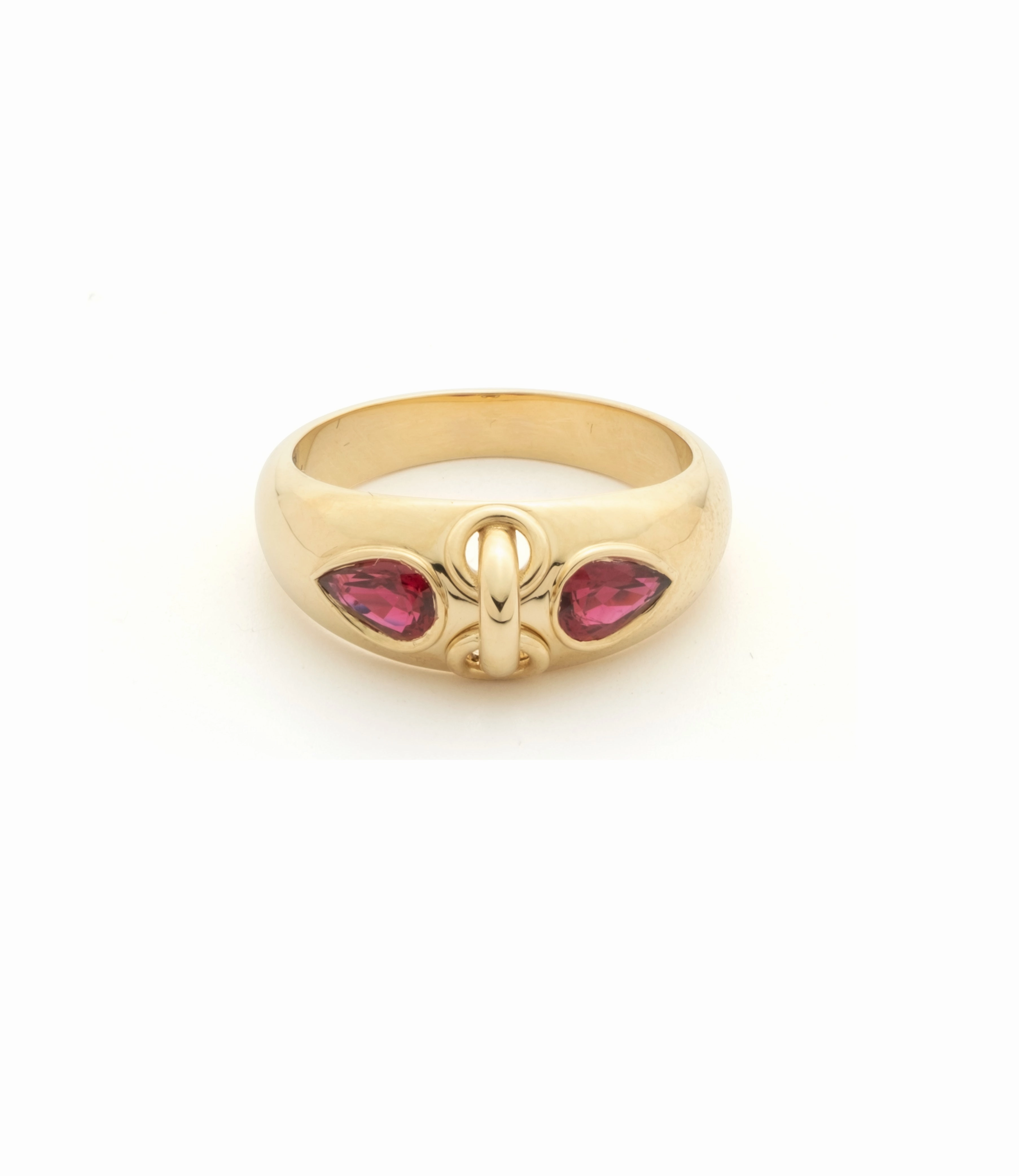 Forever & Always a Pair Ruby Ring : in Yellow Gold