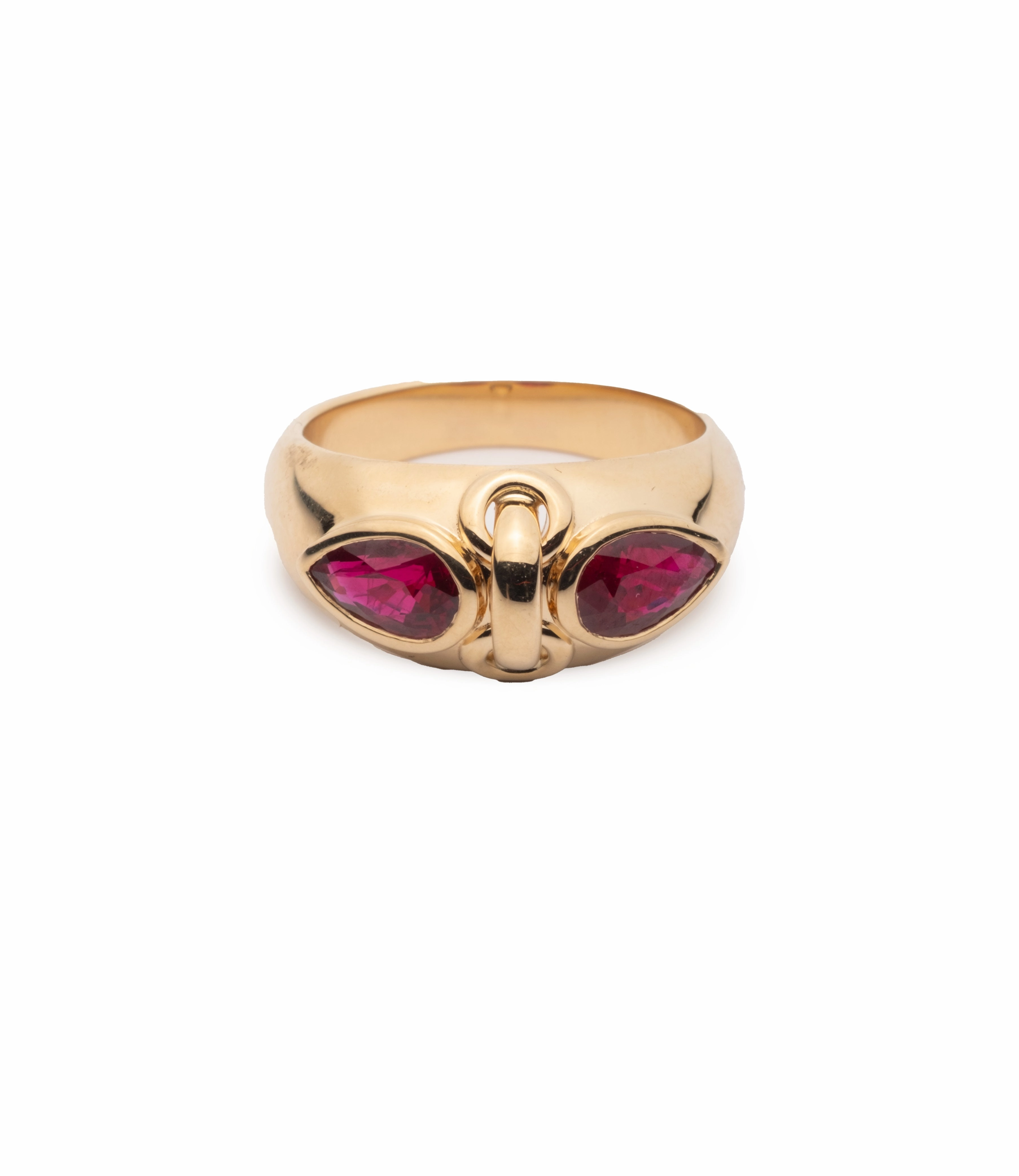 Forever & Always a Pair Ruby Ring : in Yellow Gold