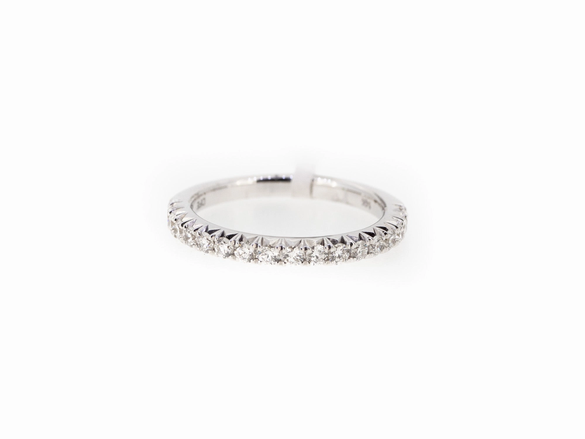 French Pave Half Eternity Stacker