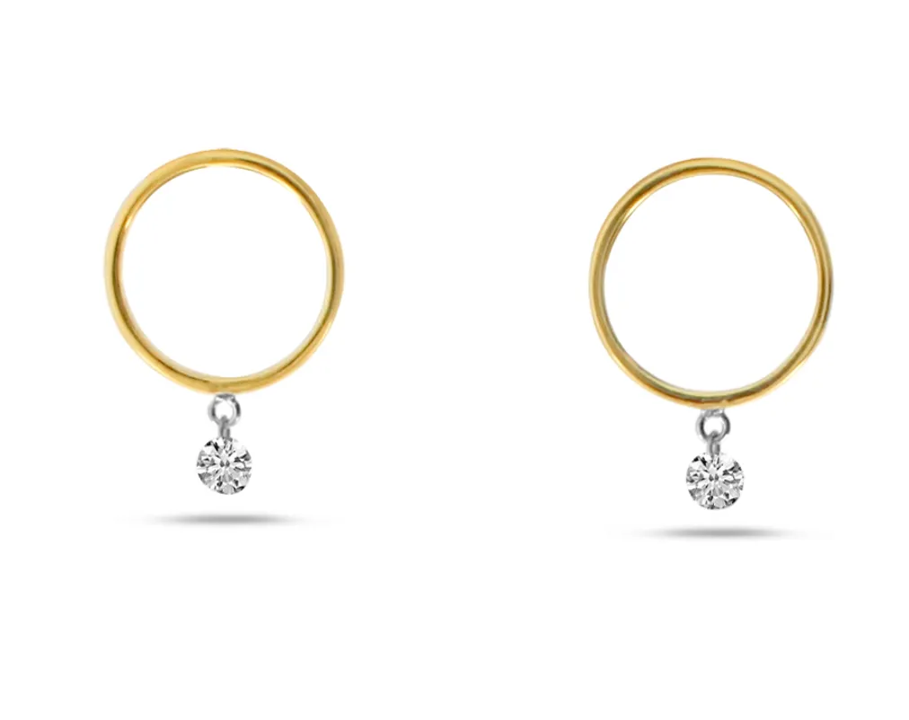 Front Hoop Earrings