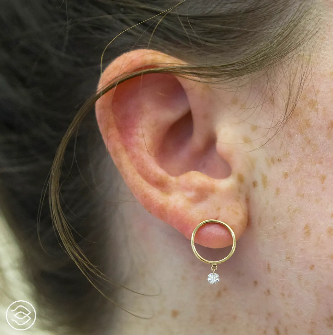 Front Hoop Earrings