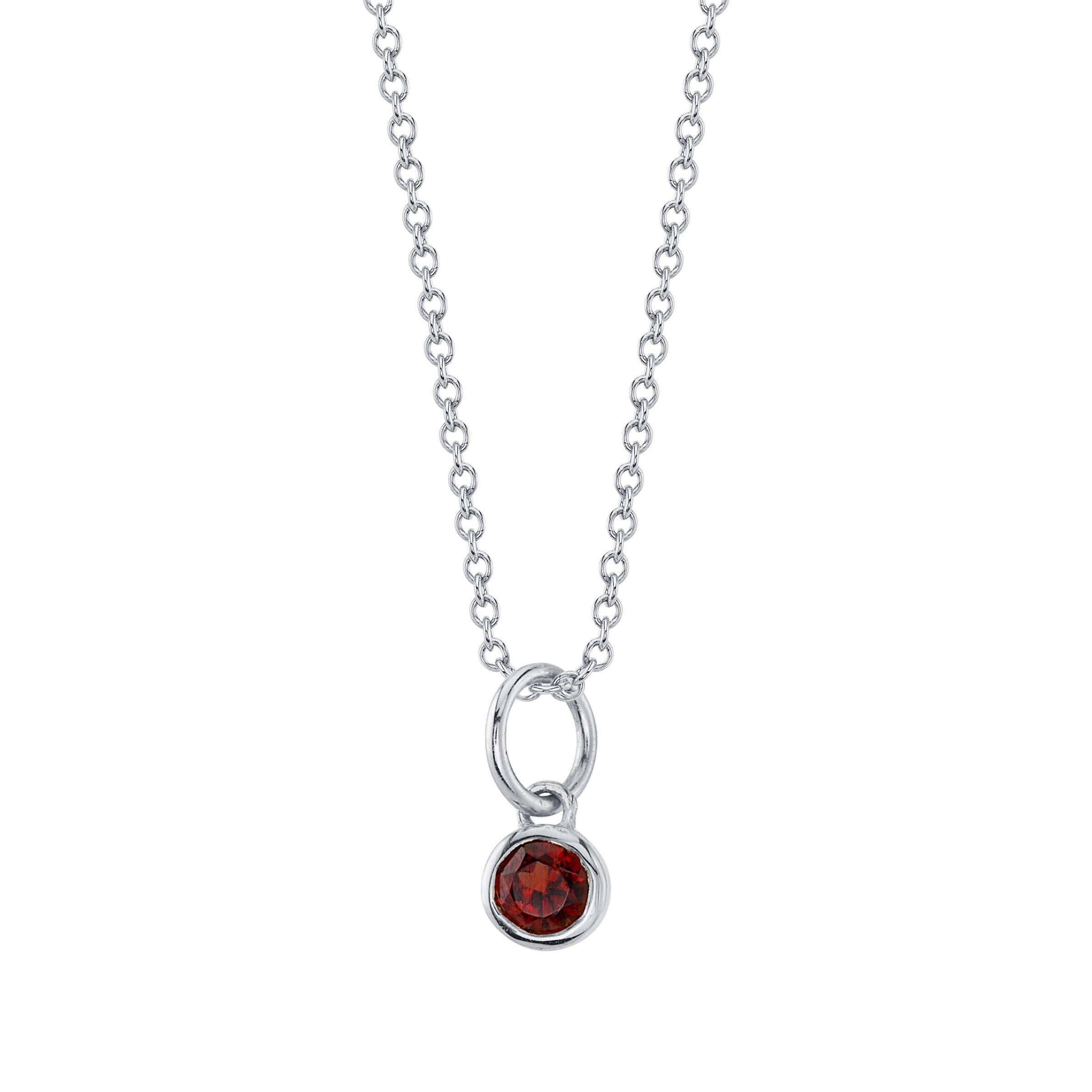 GARNET BIRTHSTONE CHARM