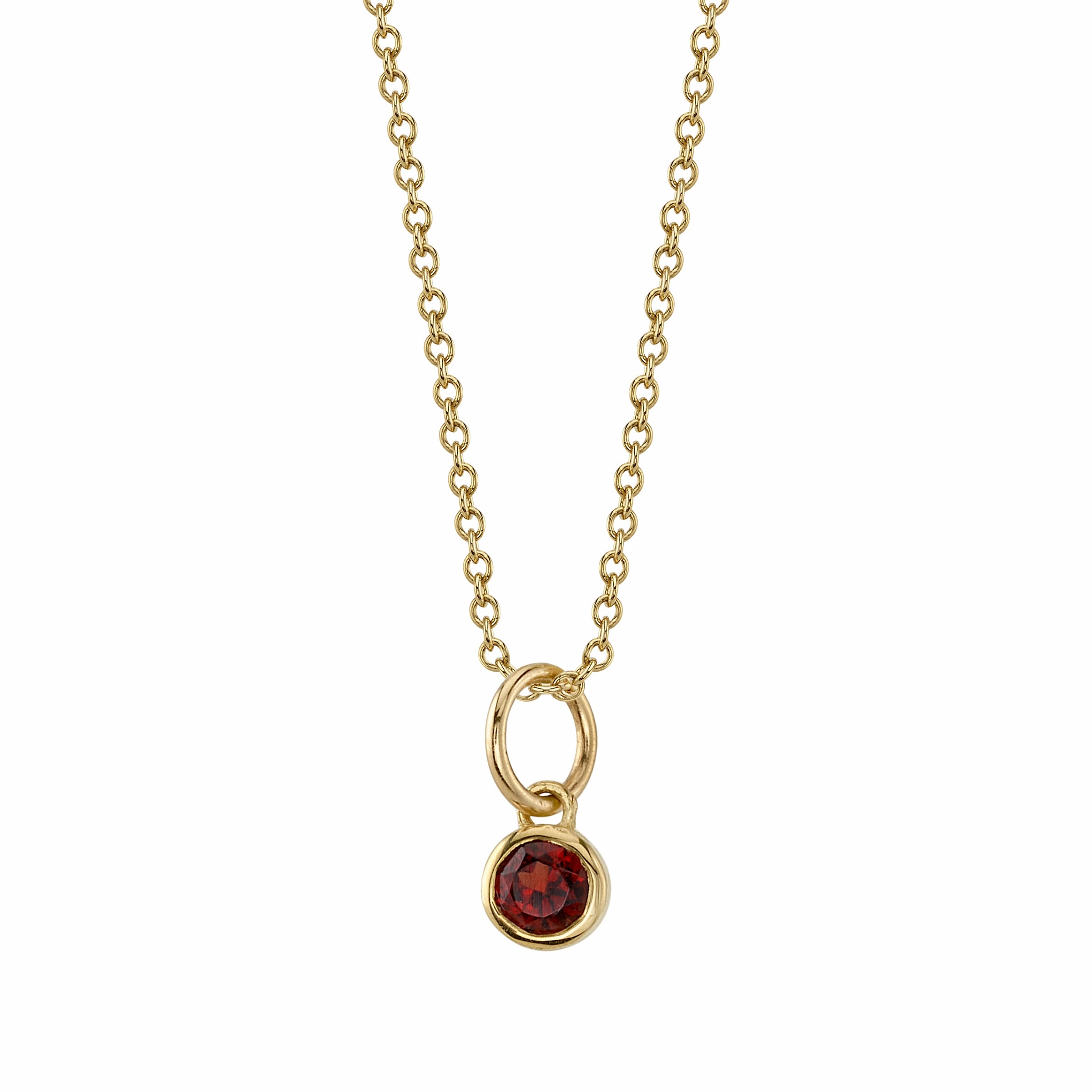 GARNET BIRTHSTONE CHARM