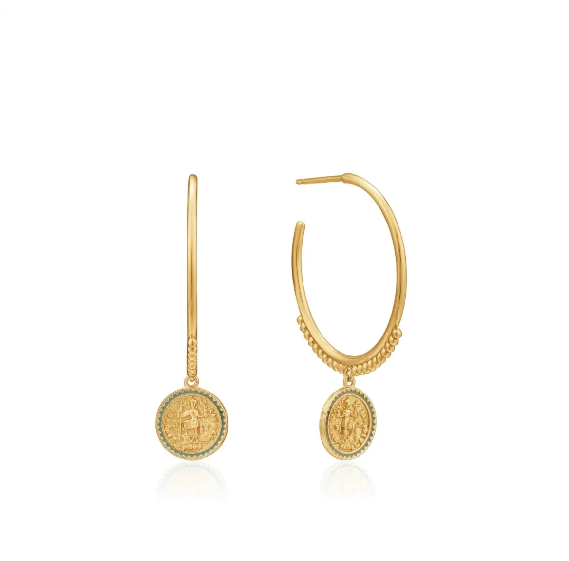 Gold Emperor Hoop Earrings