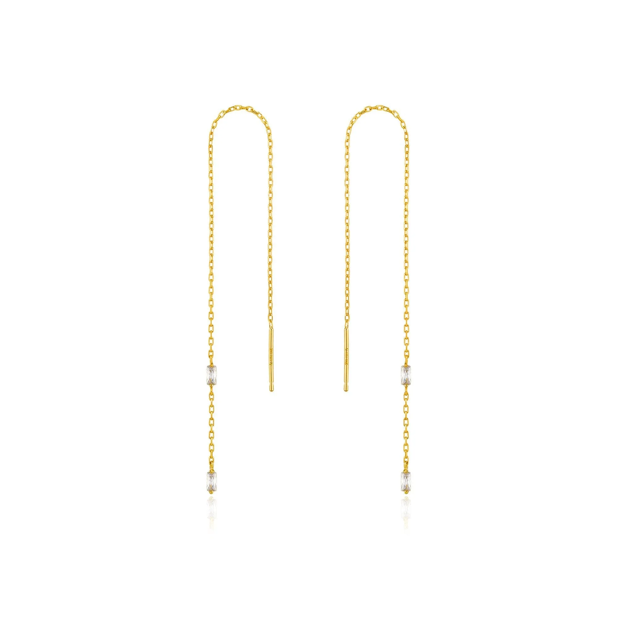 Gold Glow Threader Earrings