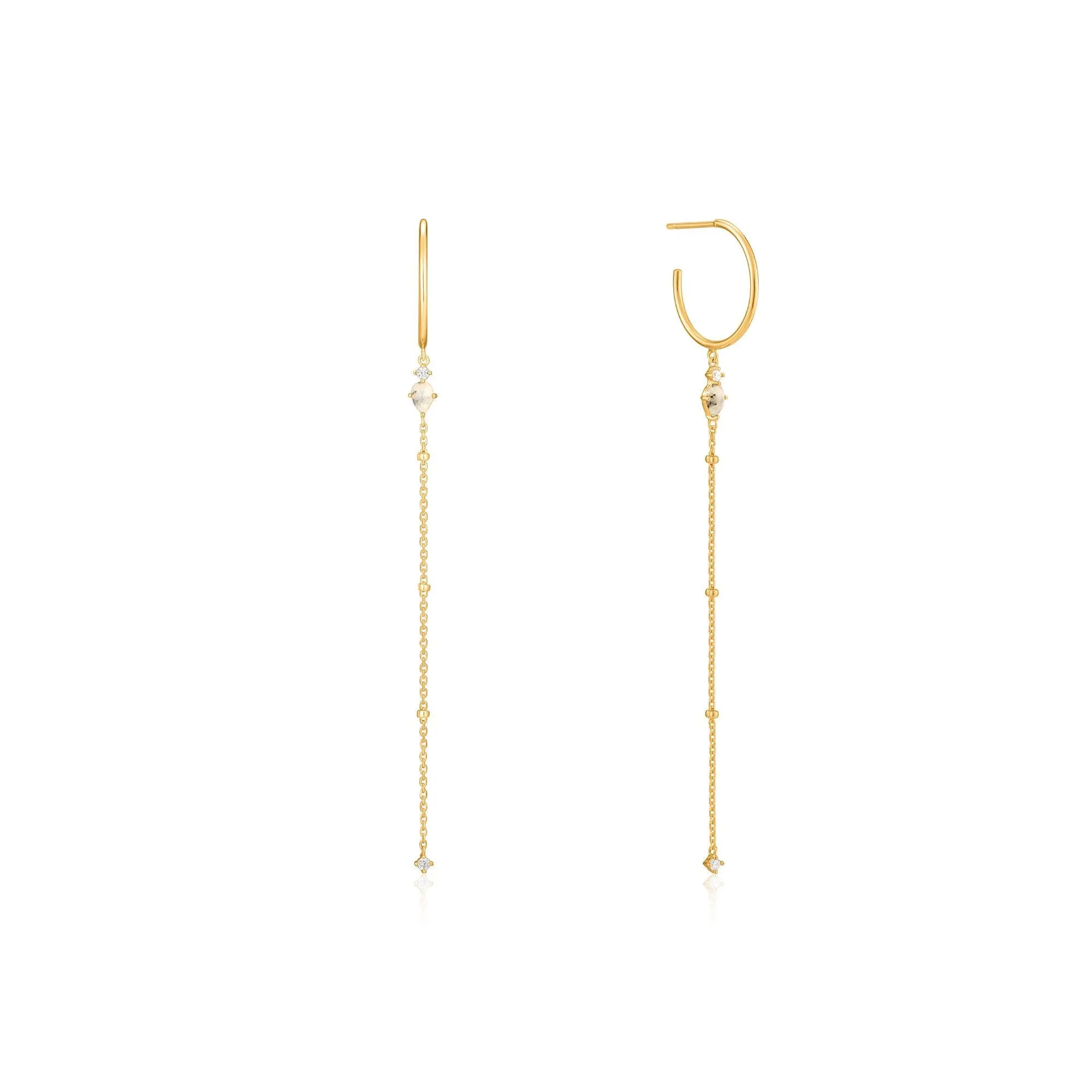 Gold Midnight Drop Earrings
