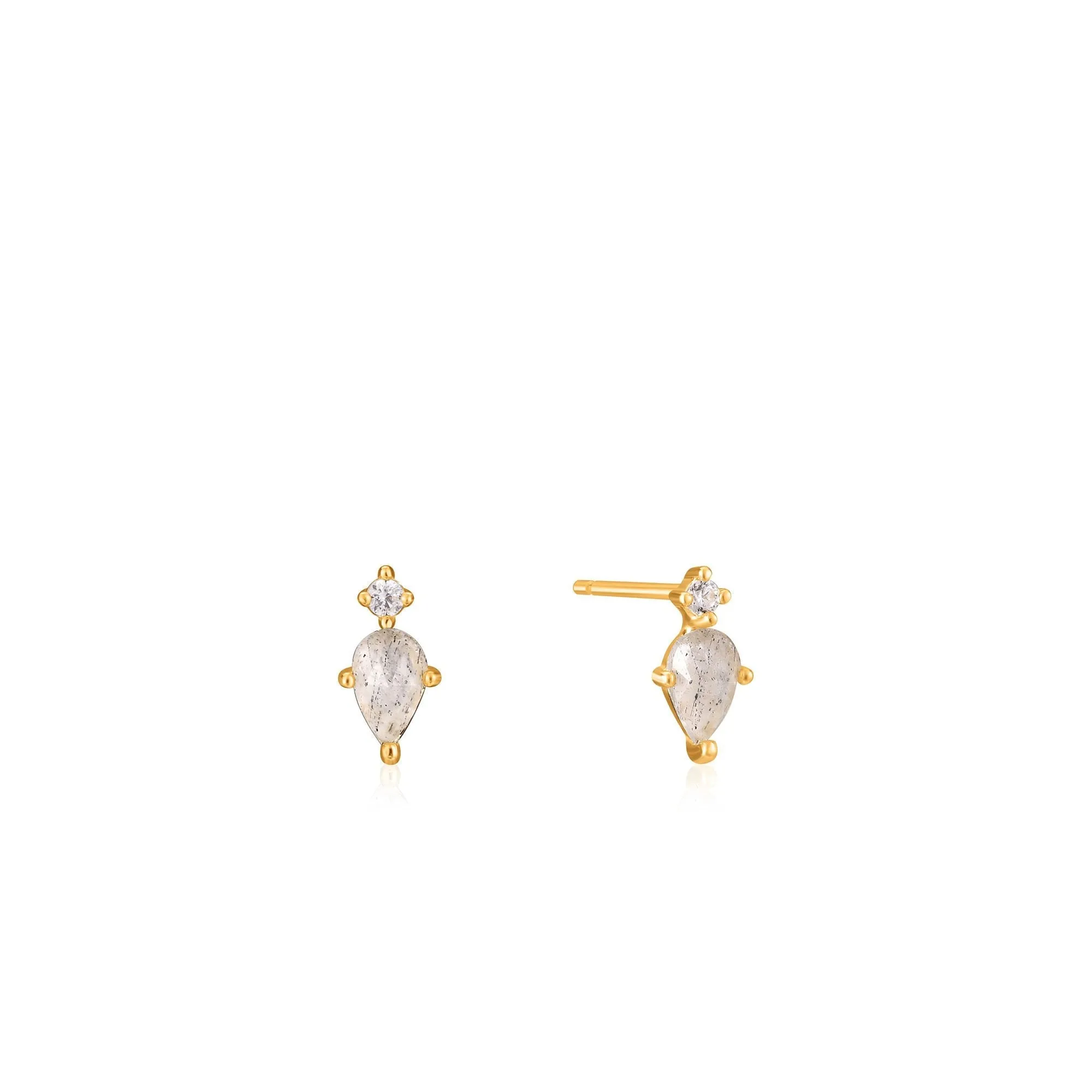 Gold Midnight Stud Earrings