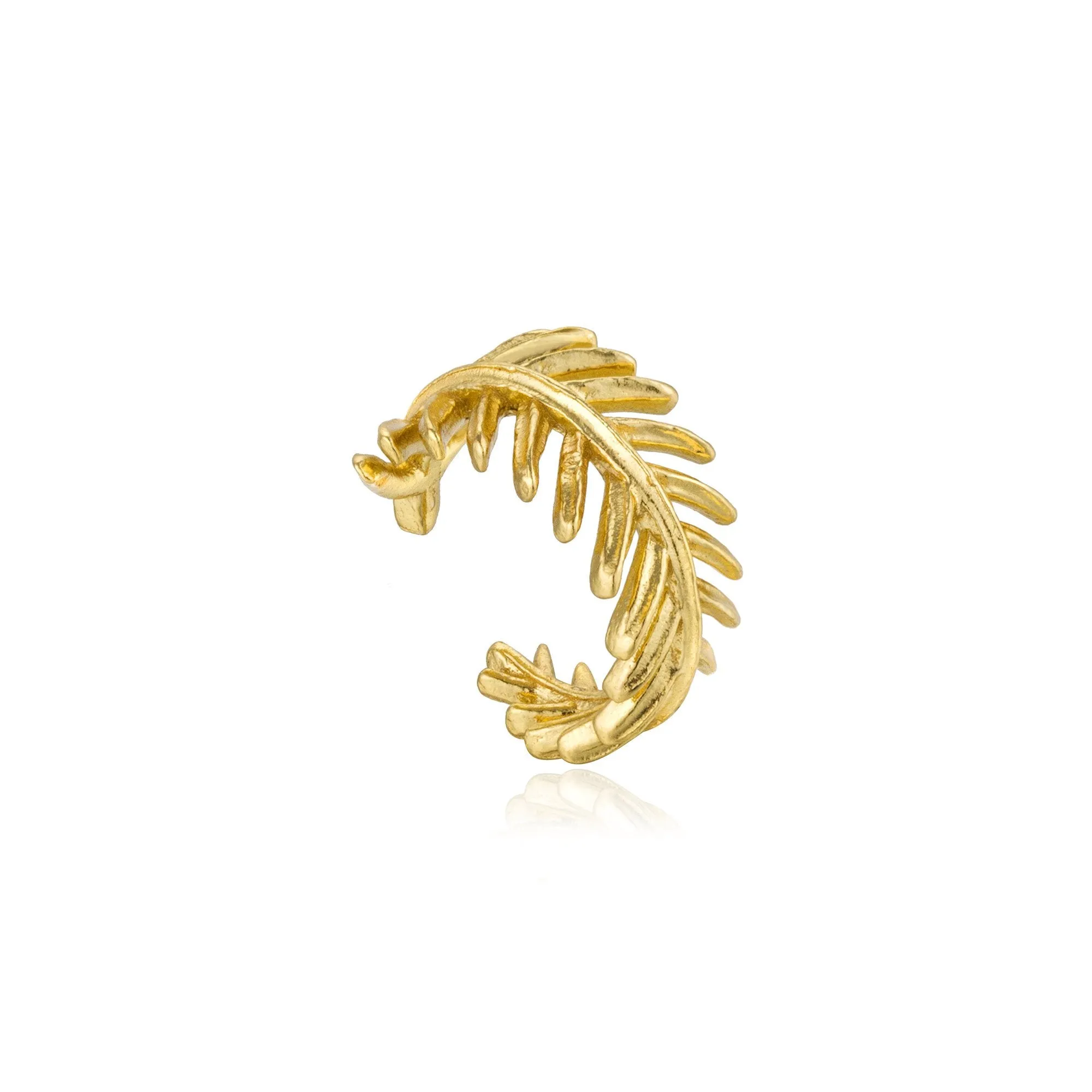 Gold Palm Ear Cuff