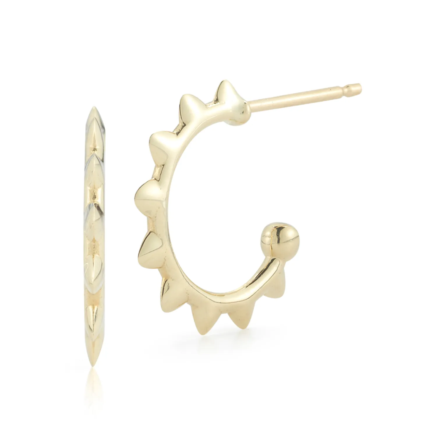 Gold Rocky Earrings
