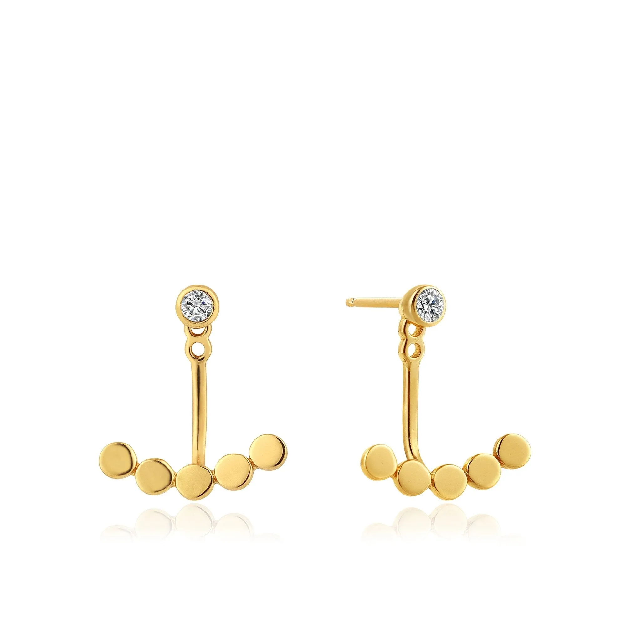 Gold Shimmer Ear Jackets