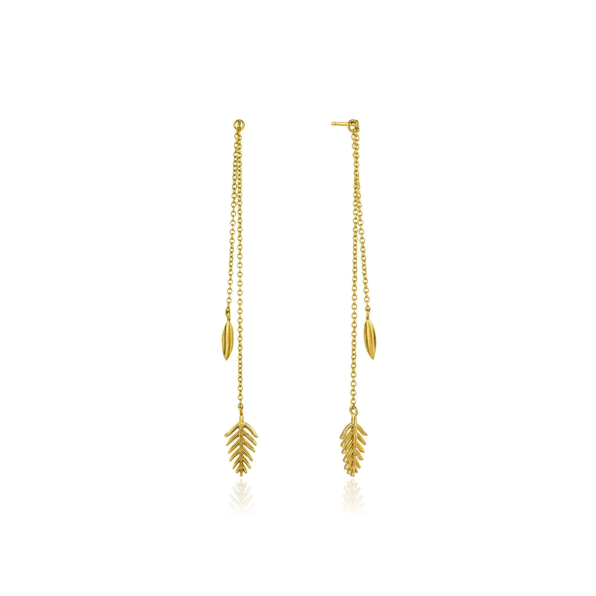 Gold Tropic Drop Earrings