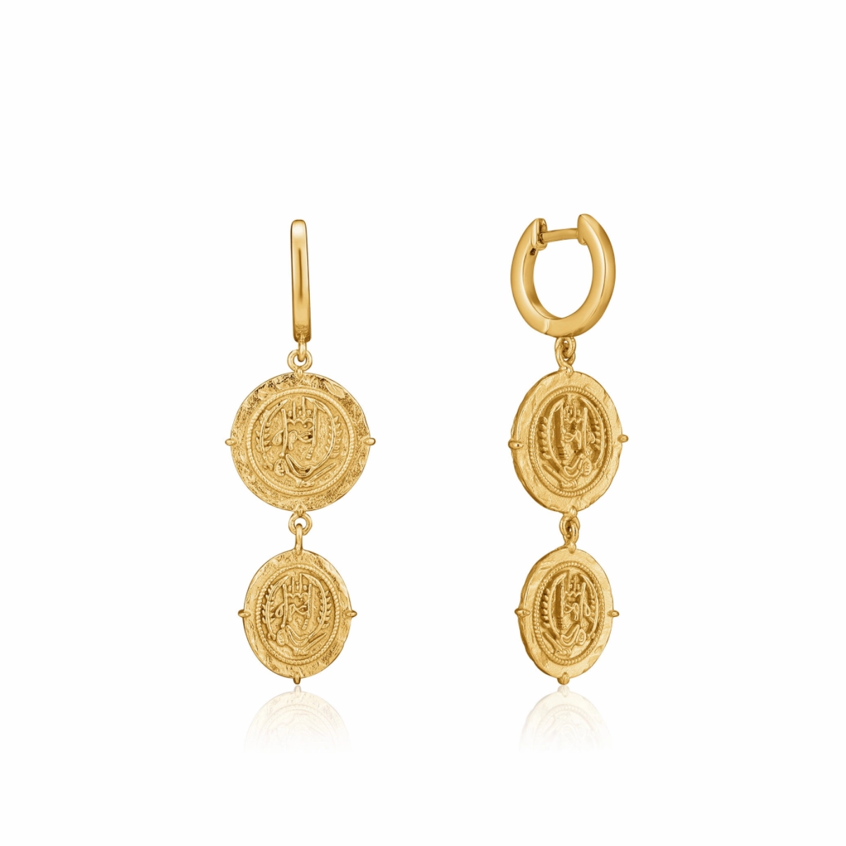 Gold Axum Mini Hoop Earrings