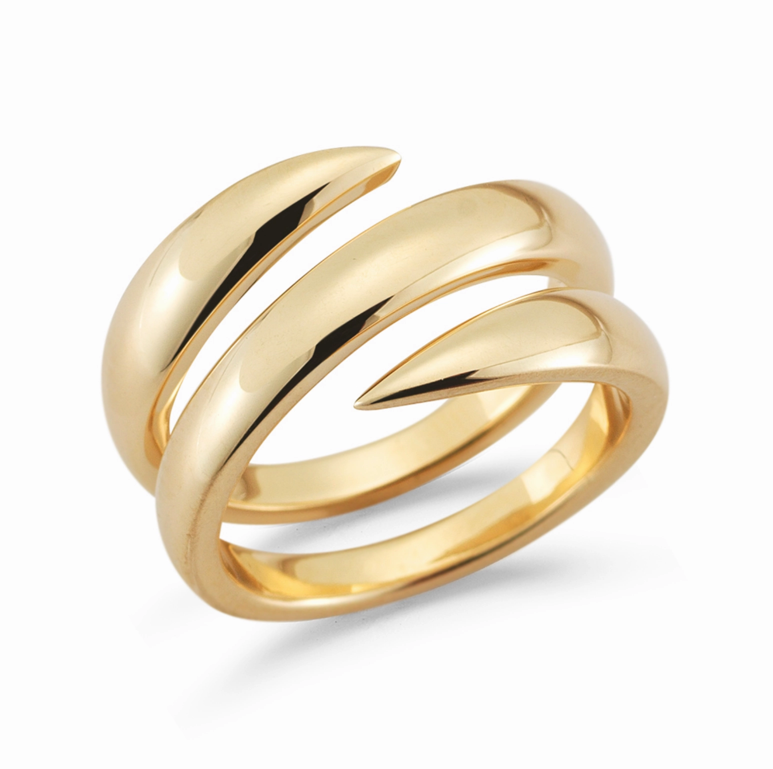 Gold Double Vault Ring