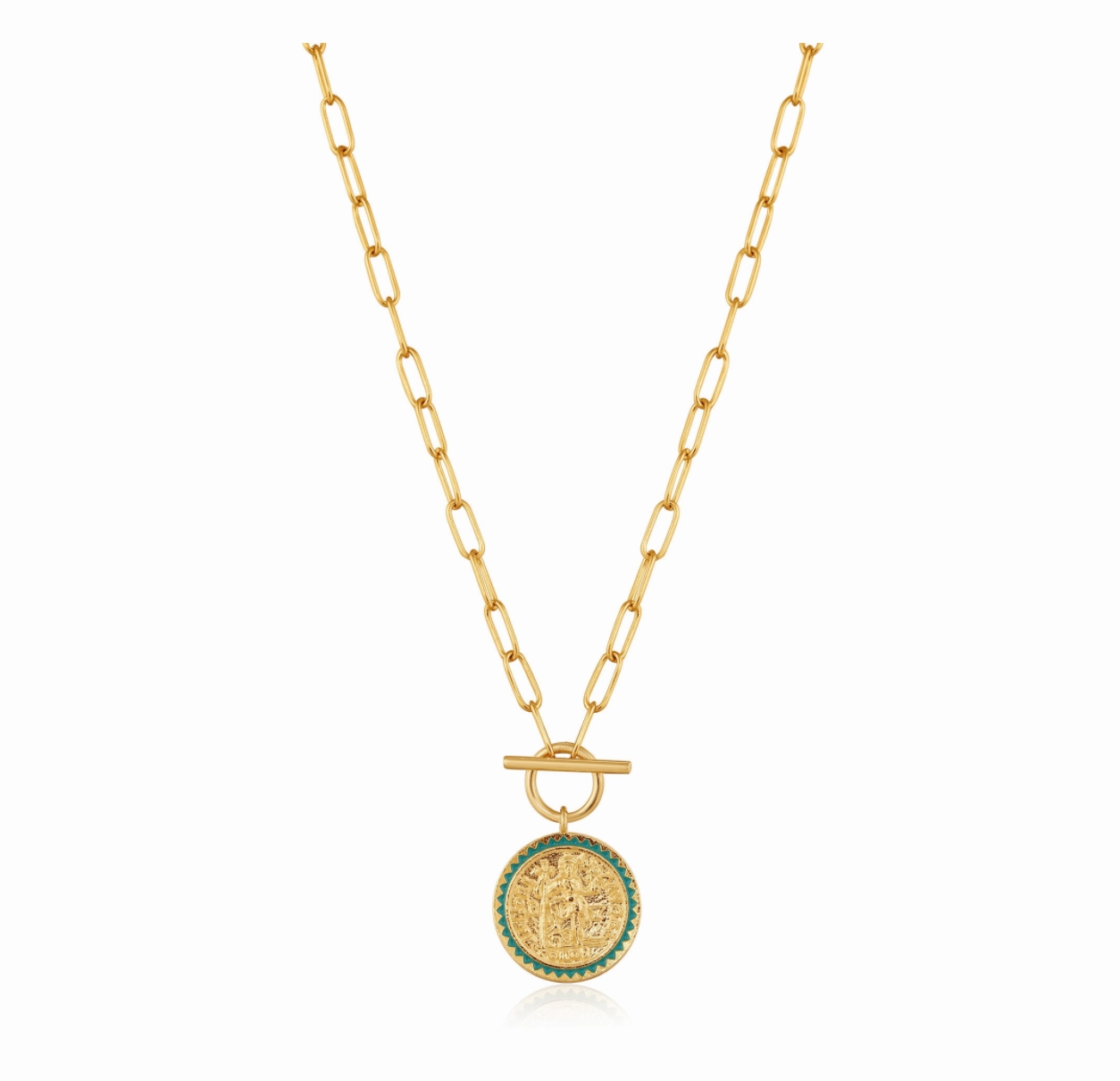 Gold Emperor T-bar Necklace