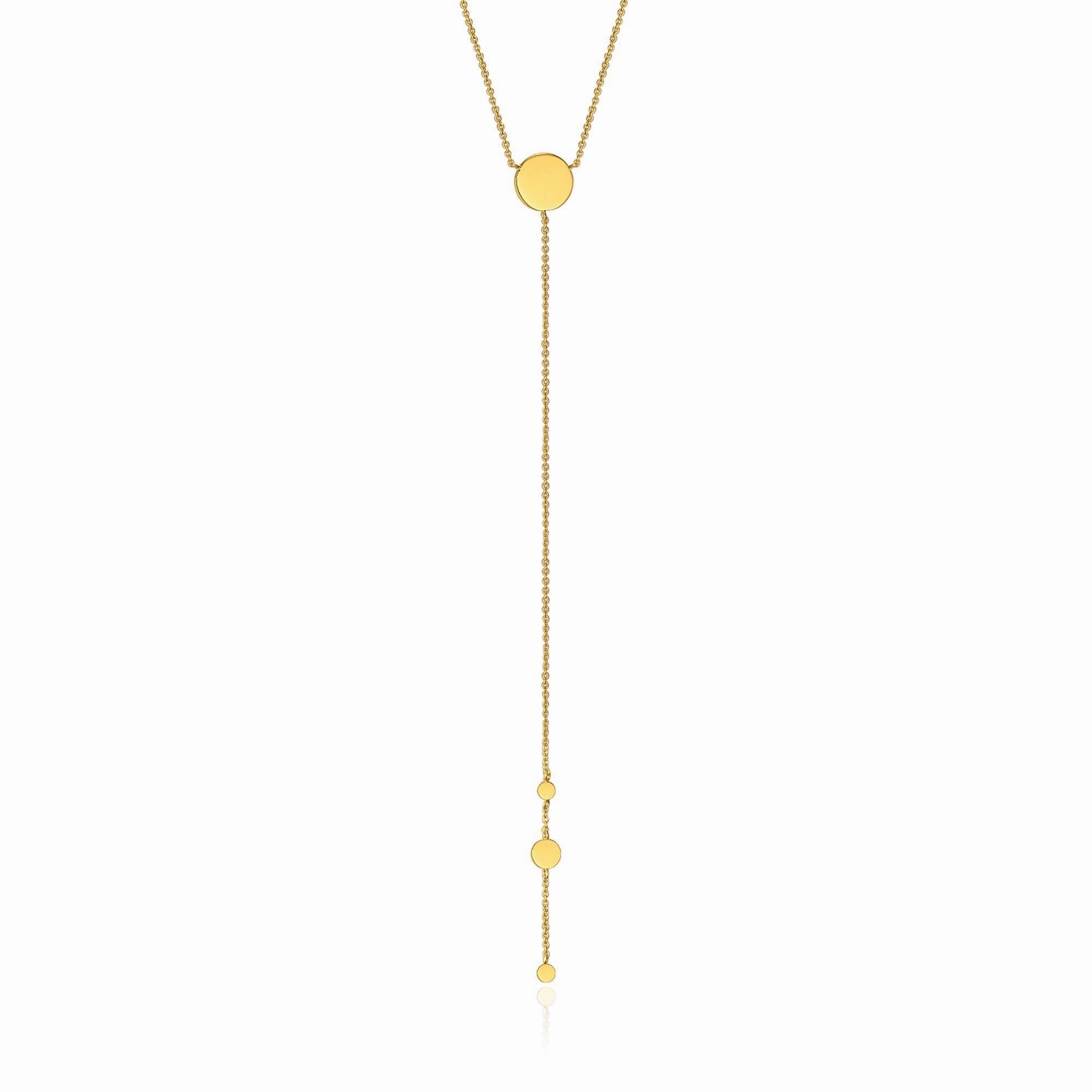 Gold Geometry Y Necklace