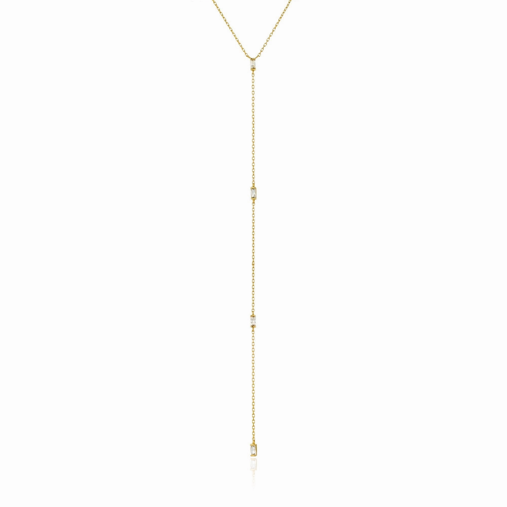 Gold Glow Y Necklace