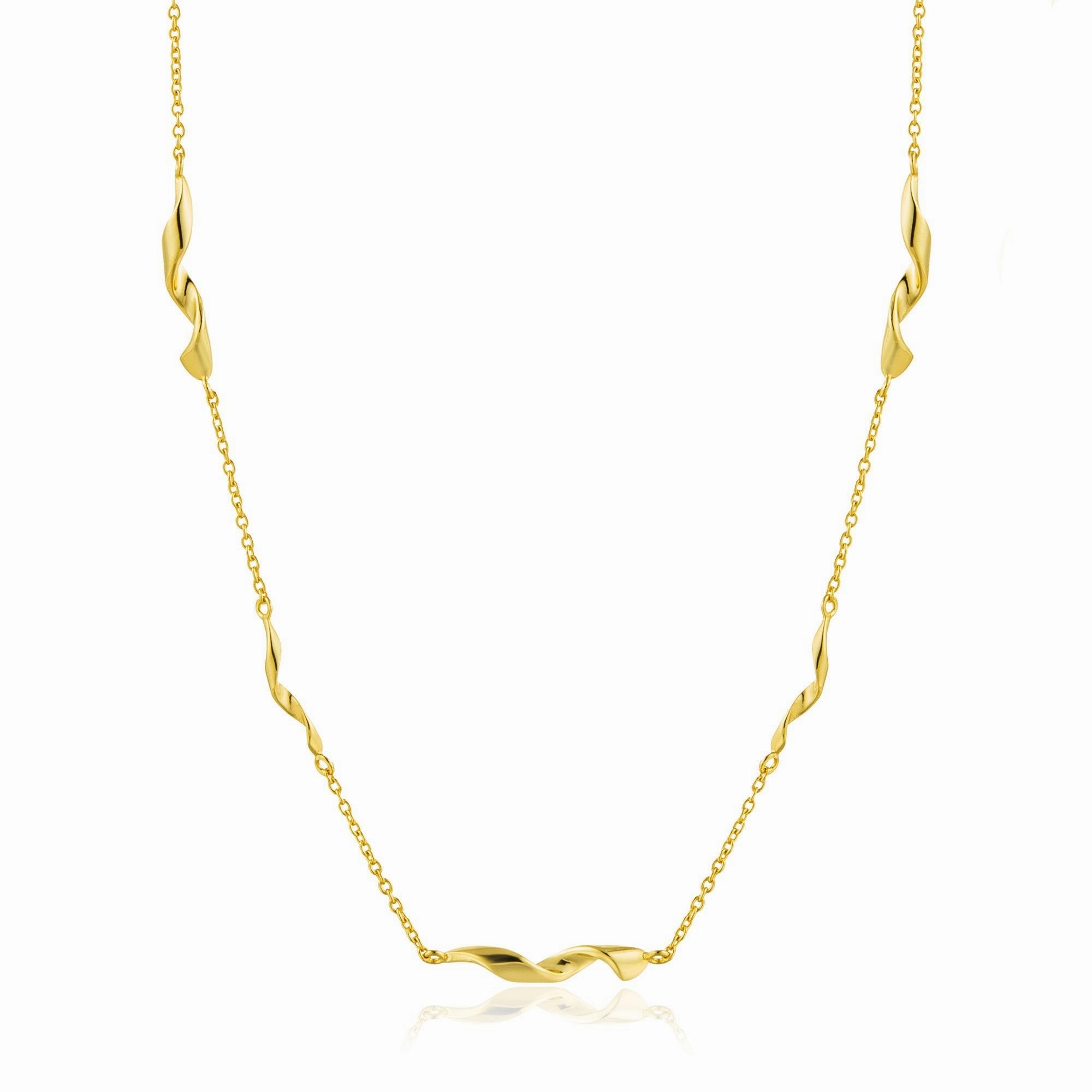 Gold Helix Necklace