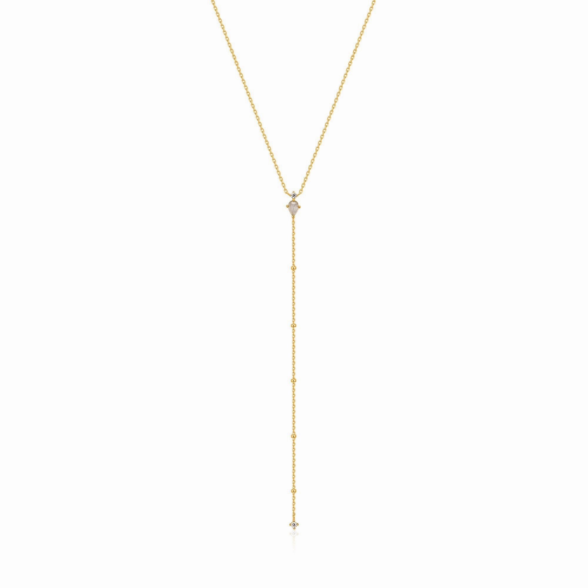 Gold Midnight Y Necklace