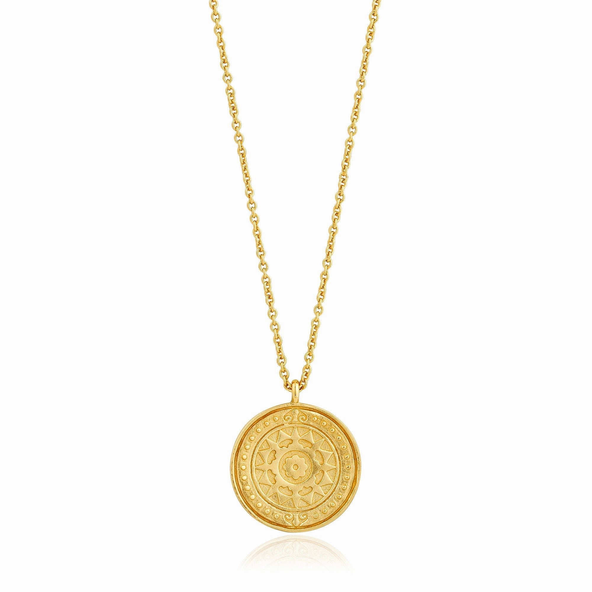 Gold Verginia Sun Necklace