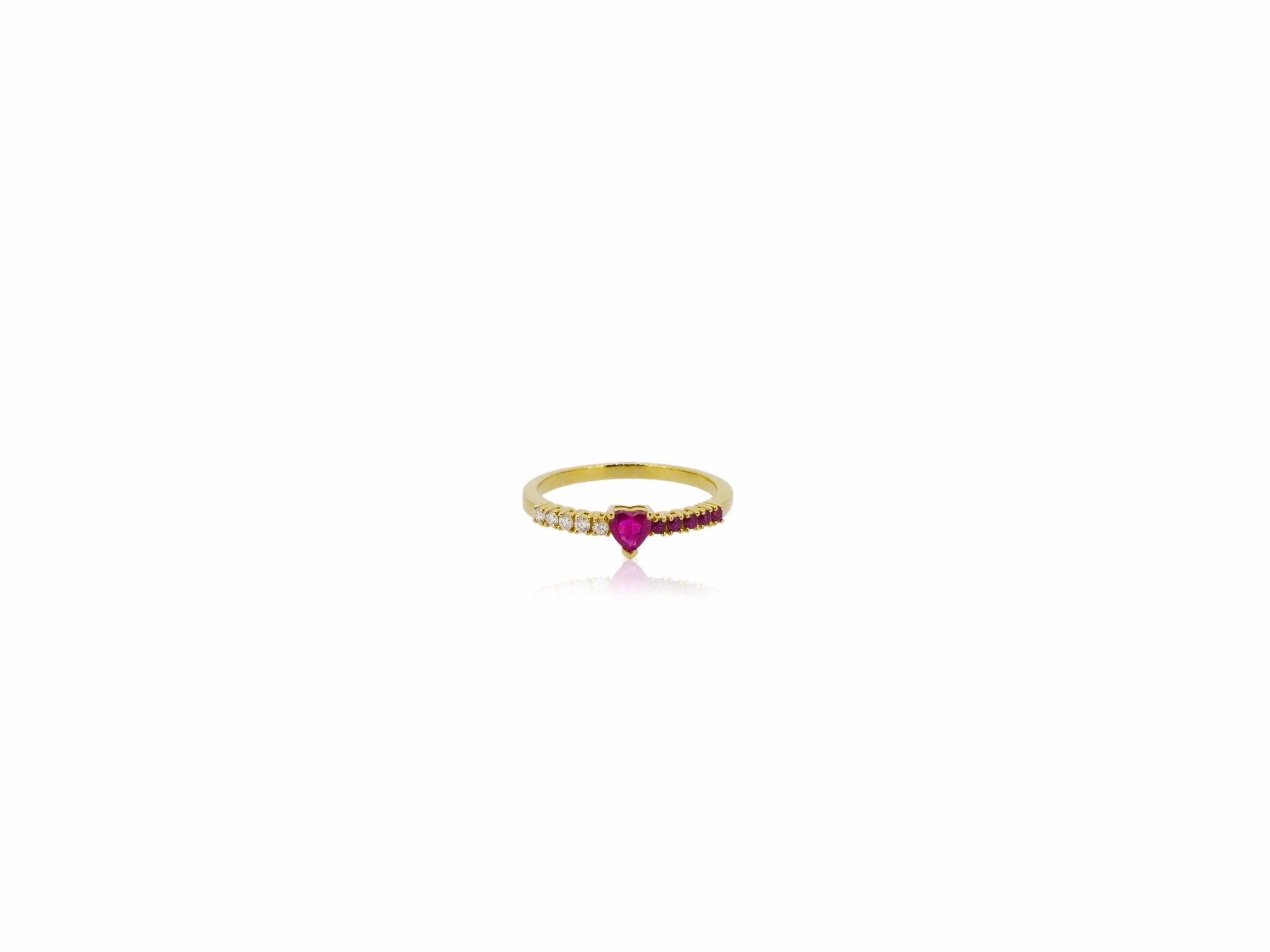 Half n Half Heart Ring