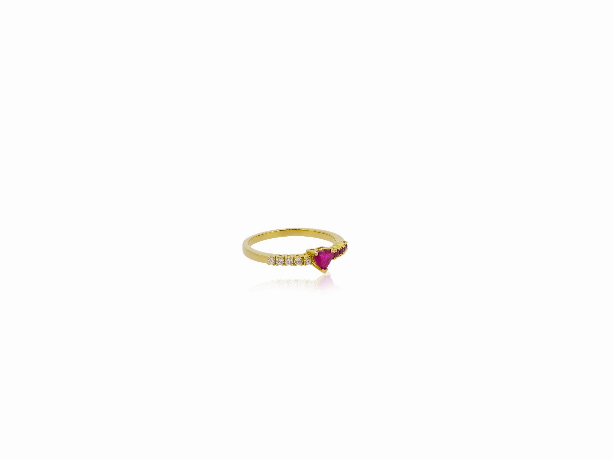 Half n Half Heart Ring