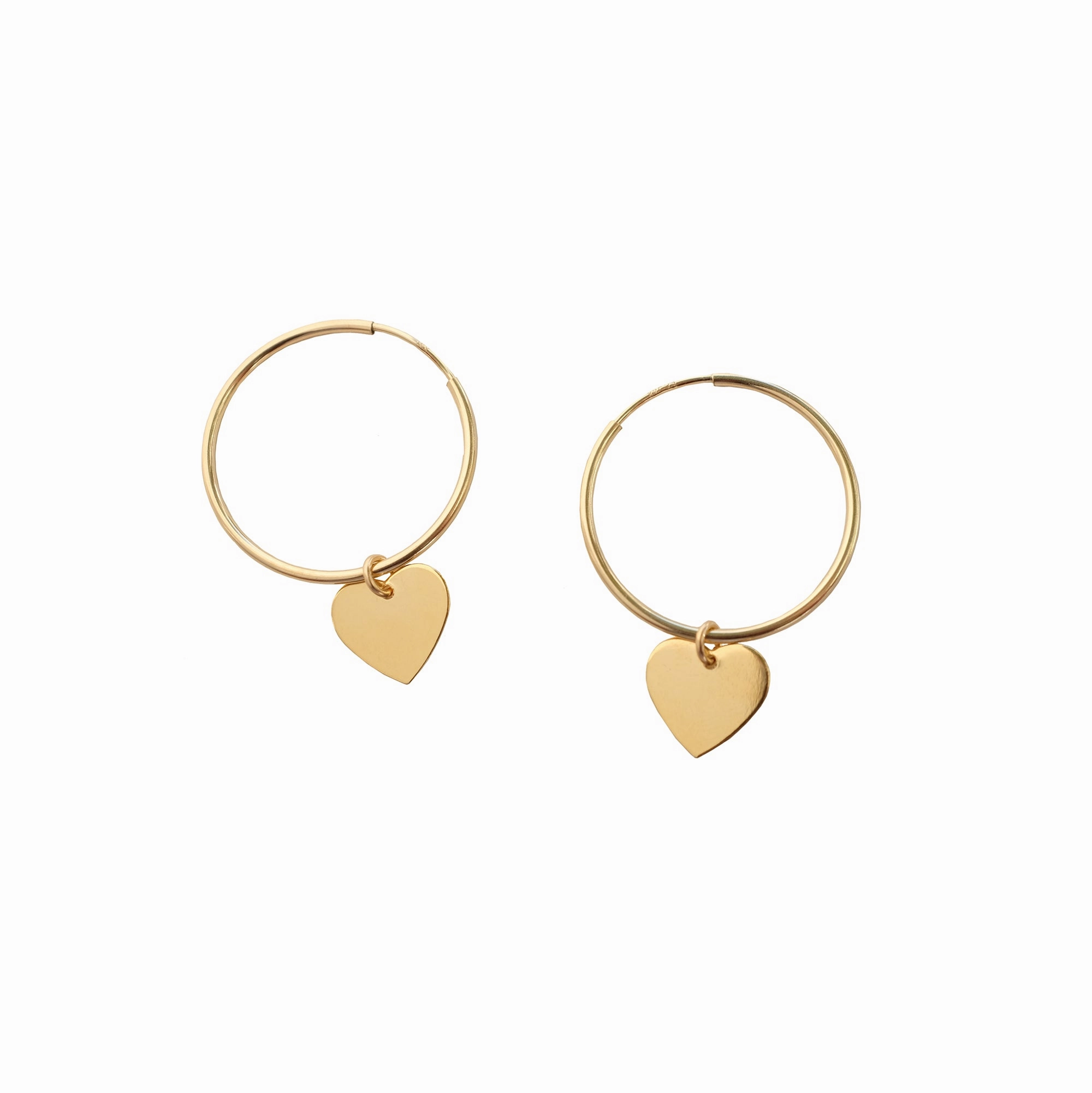 Heart Hoops- 24mm