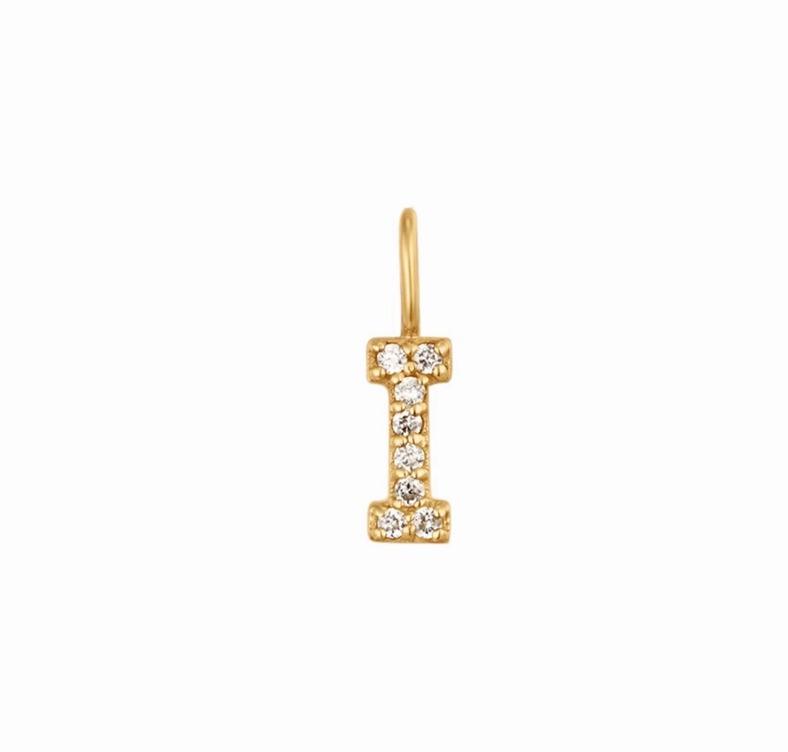 I | Diamond Initial Charm