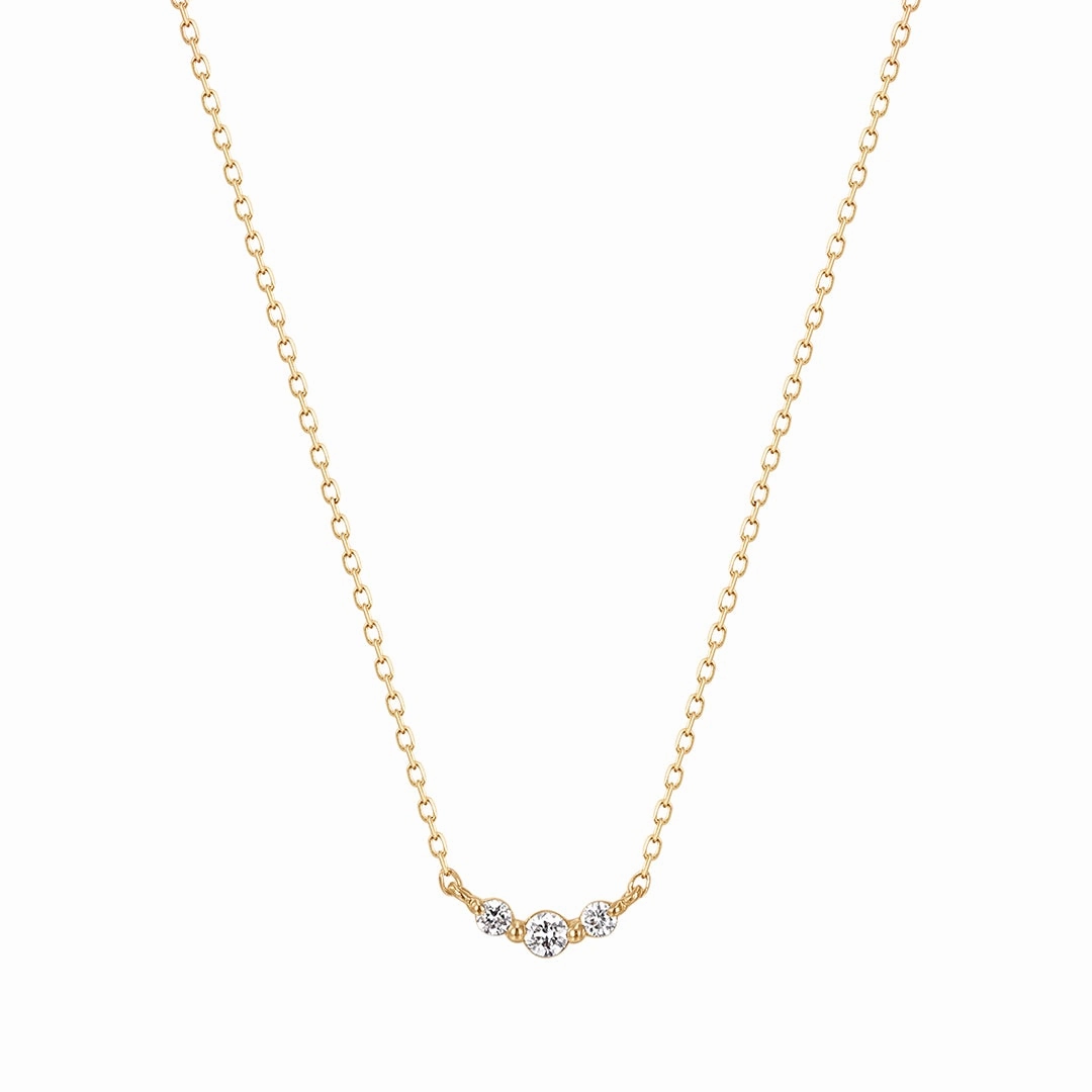 INEZ | Triple Diamond Necklace