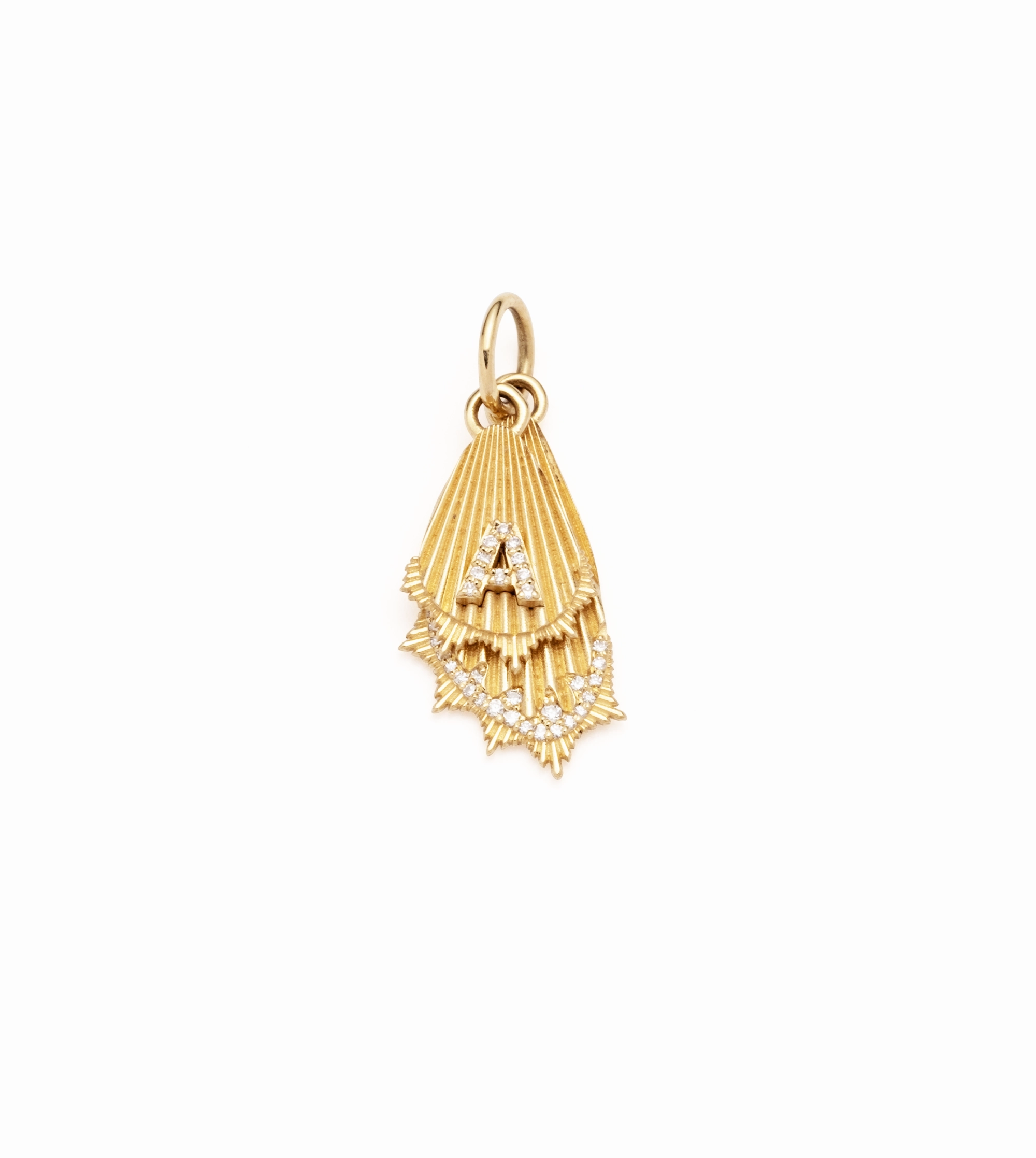 Initial Butterfly Wings : Miniature Medallion