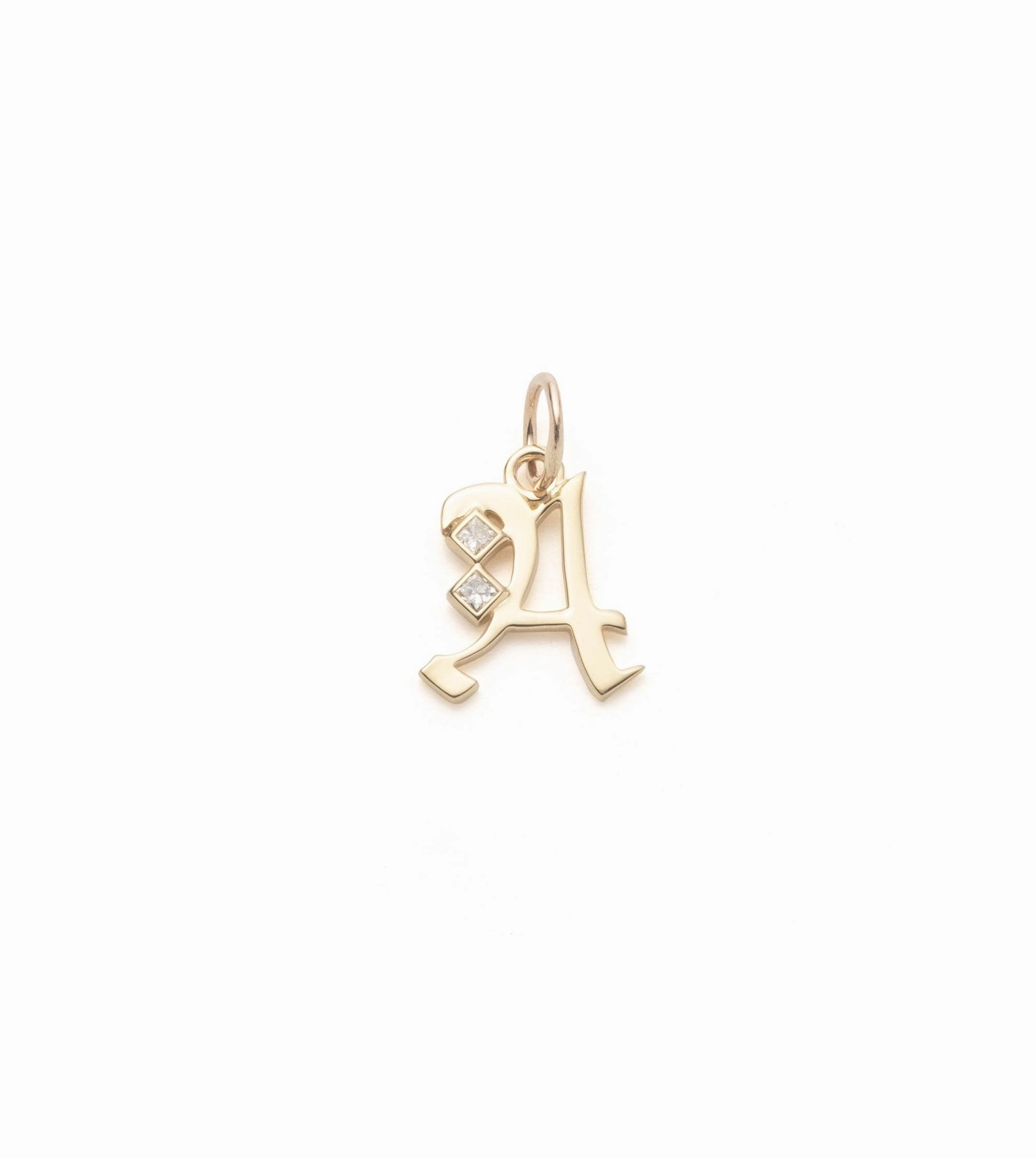 Initials & Numbers : Square Cut Diamond Initial