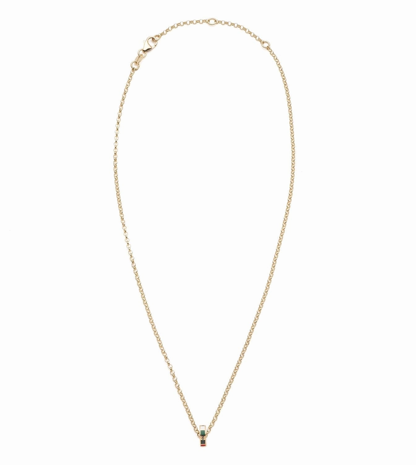 Internal Compass : Heart Beat Fine Belcher Chain Necklace