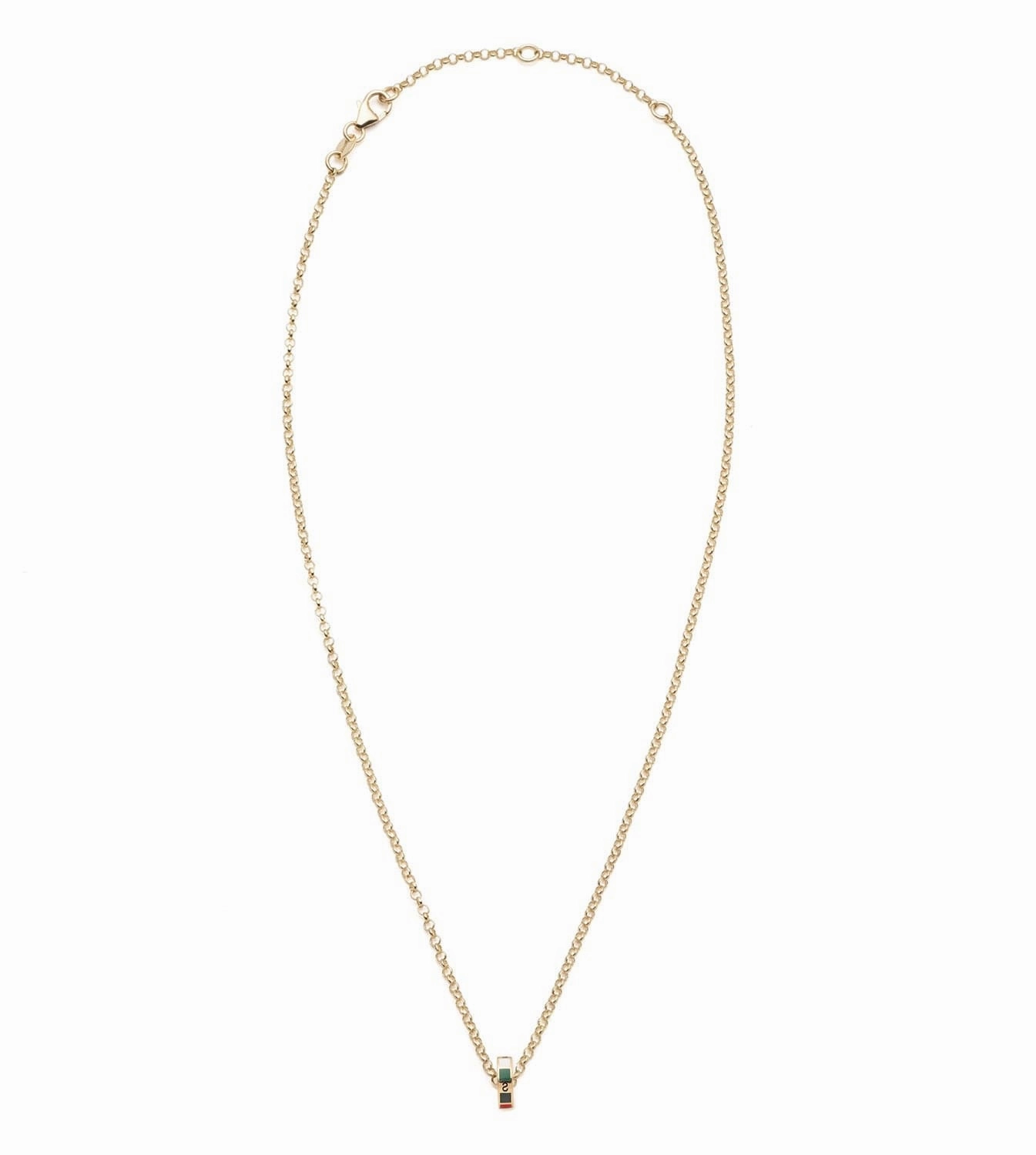 Internal Compass : Heart Beat Fine Belcher Chain Necklace