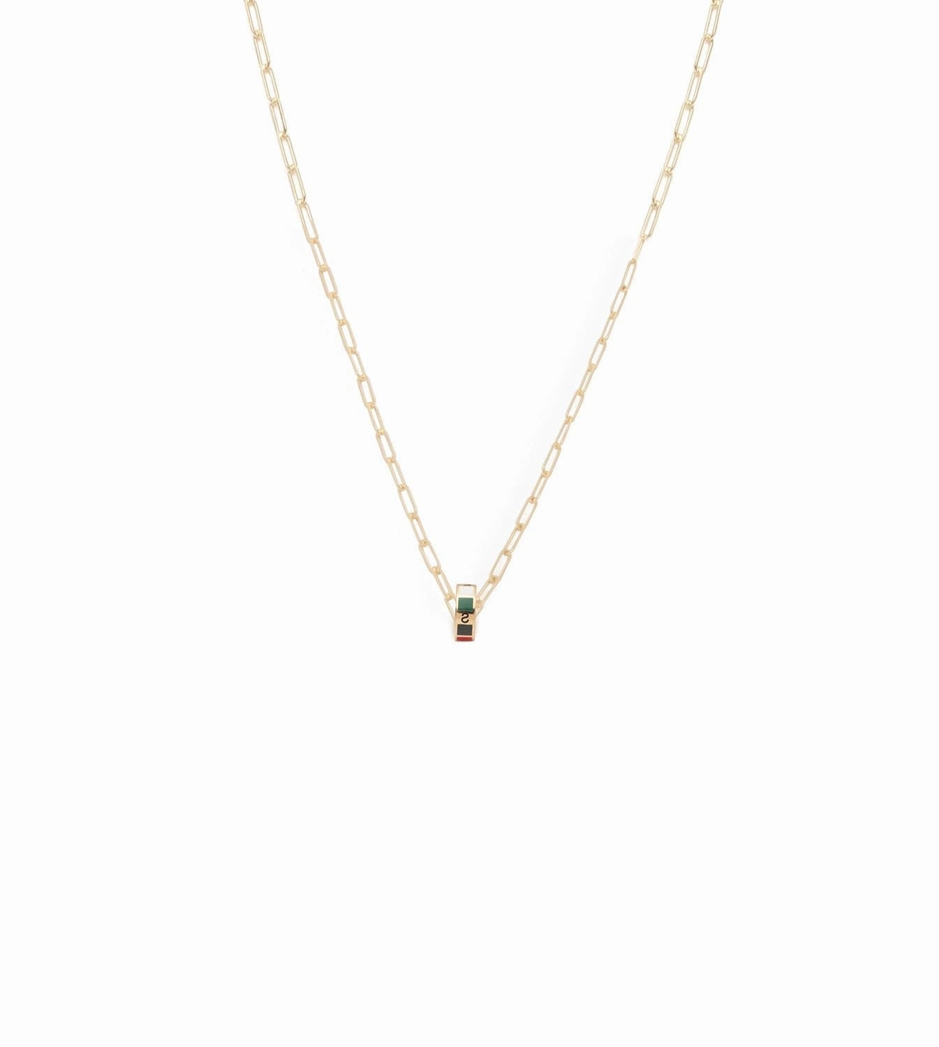 Internal Compass : Heart Beat Super Fine Clip Chain Necklace