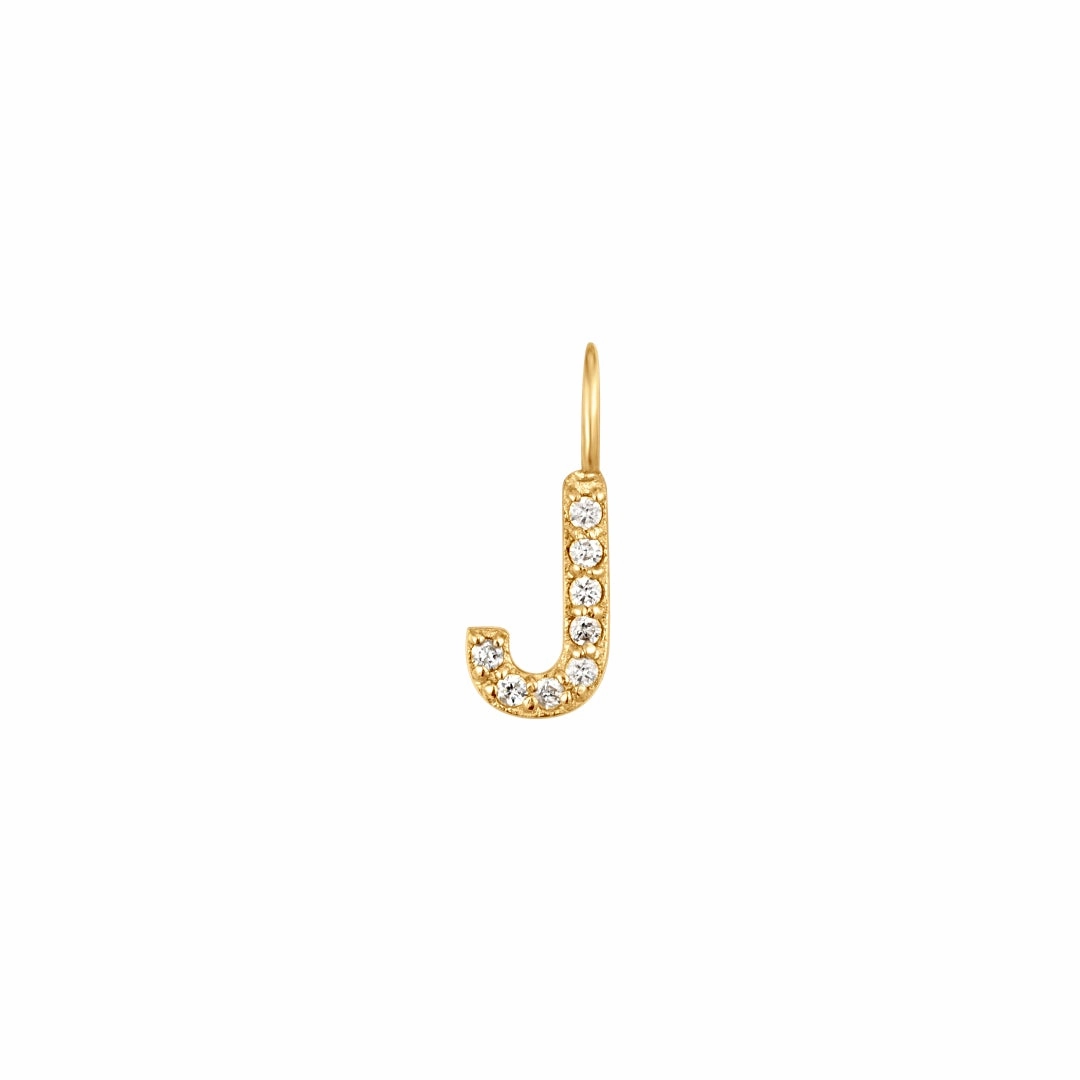 J | Diamond Initial Charm