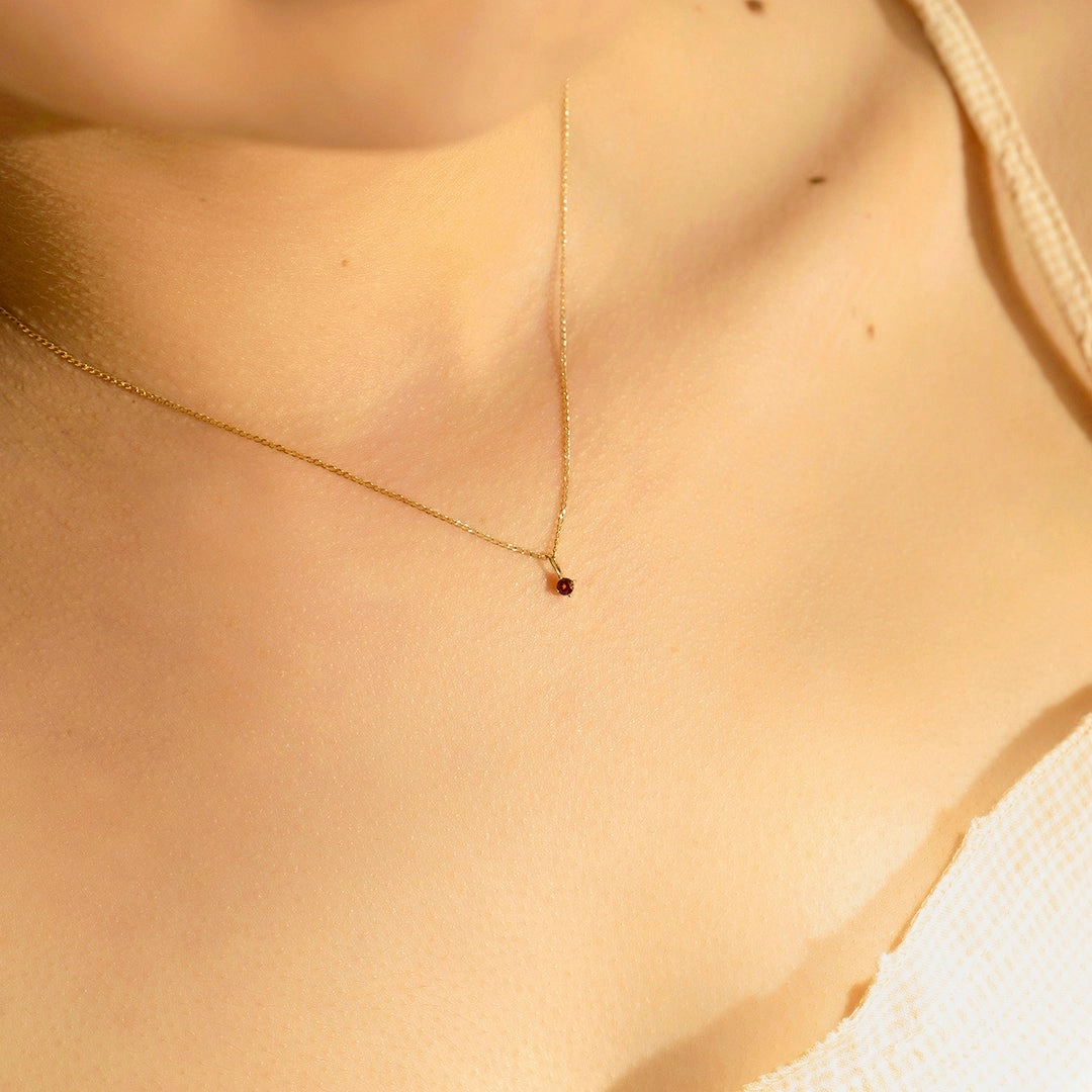 JANUARY  |  Garnet Necklace Charm