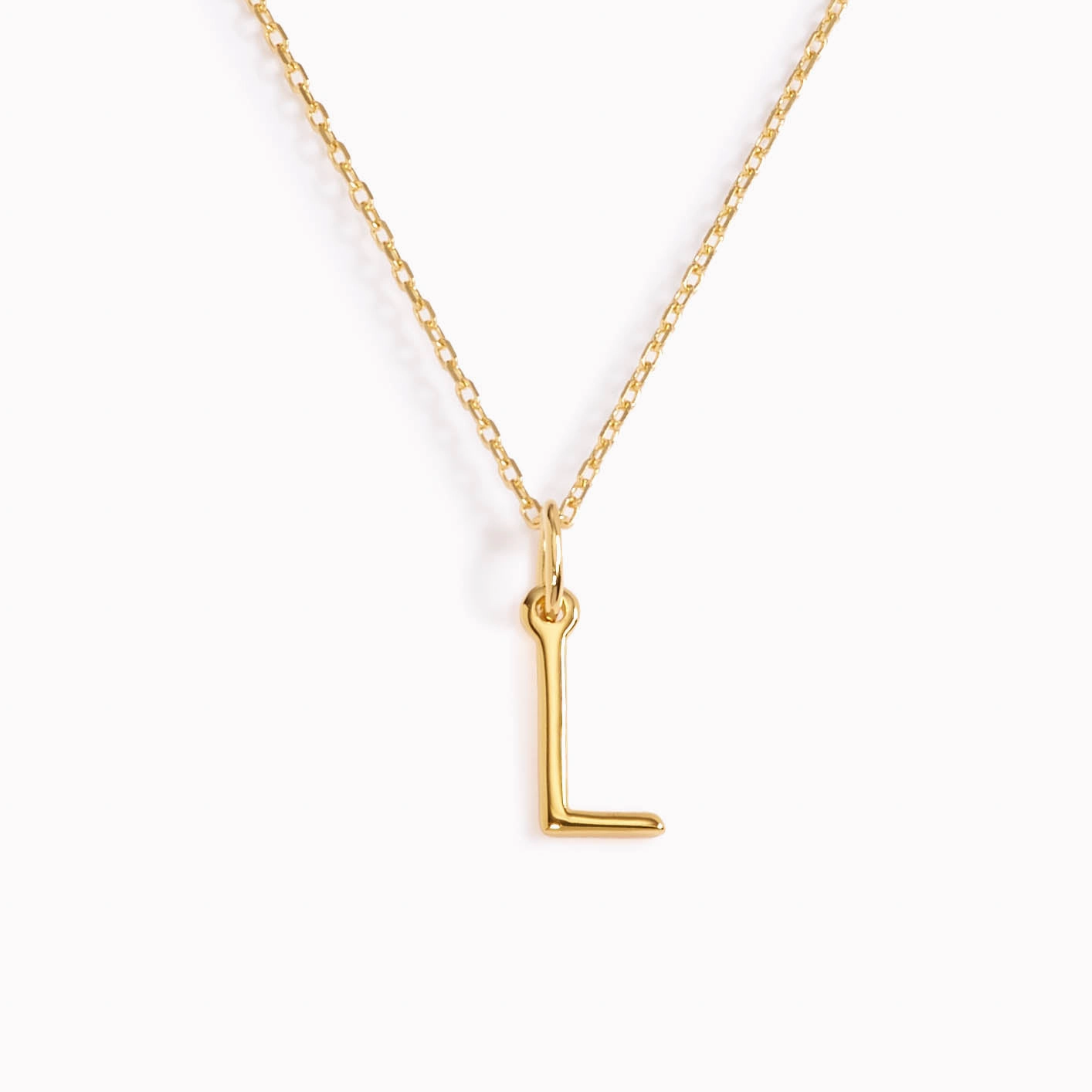 L Necklace / Gold Initial Necklace