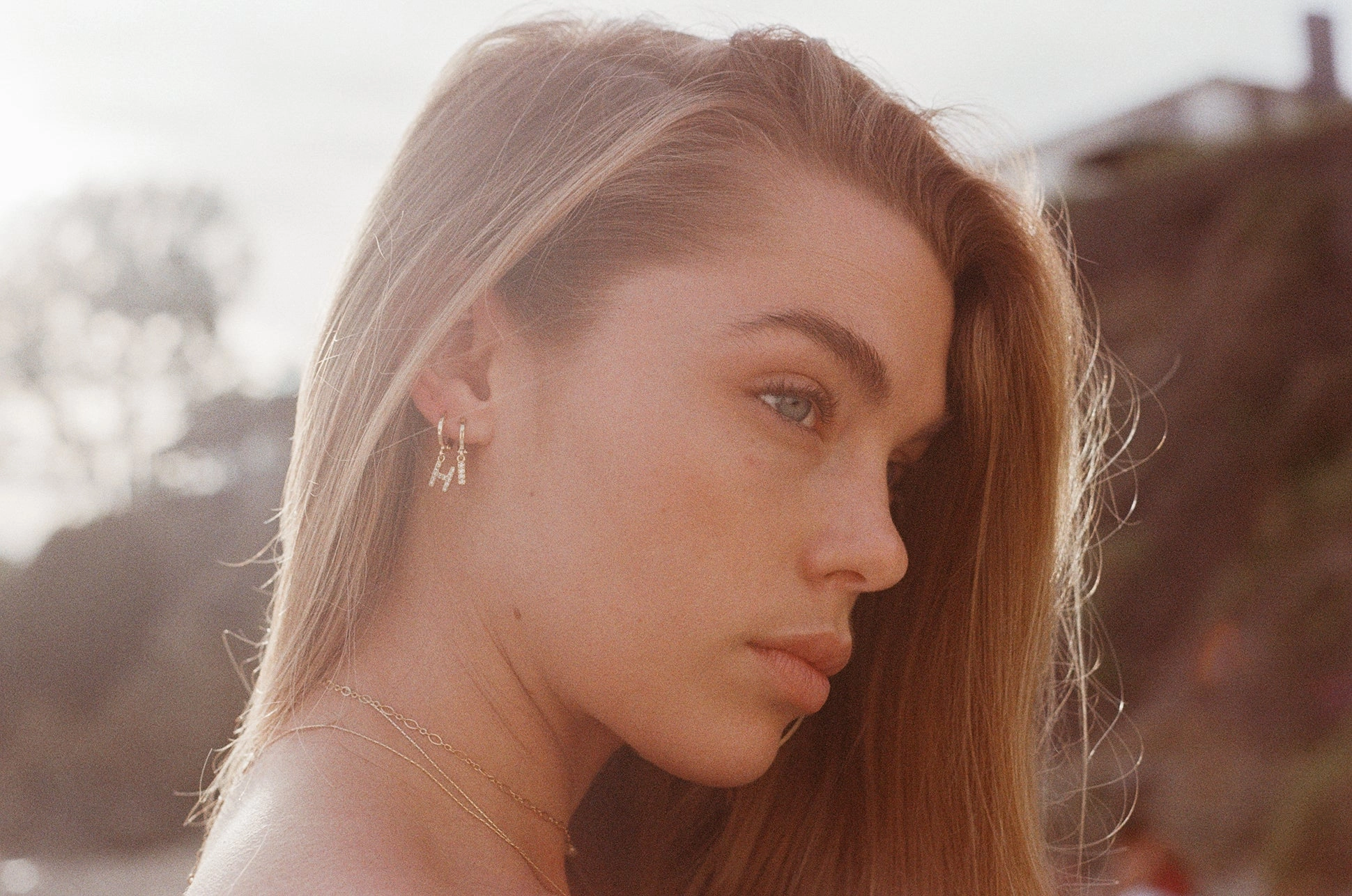 Letter Earrings