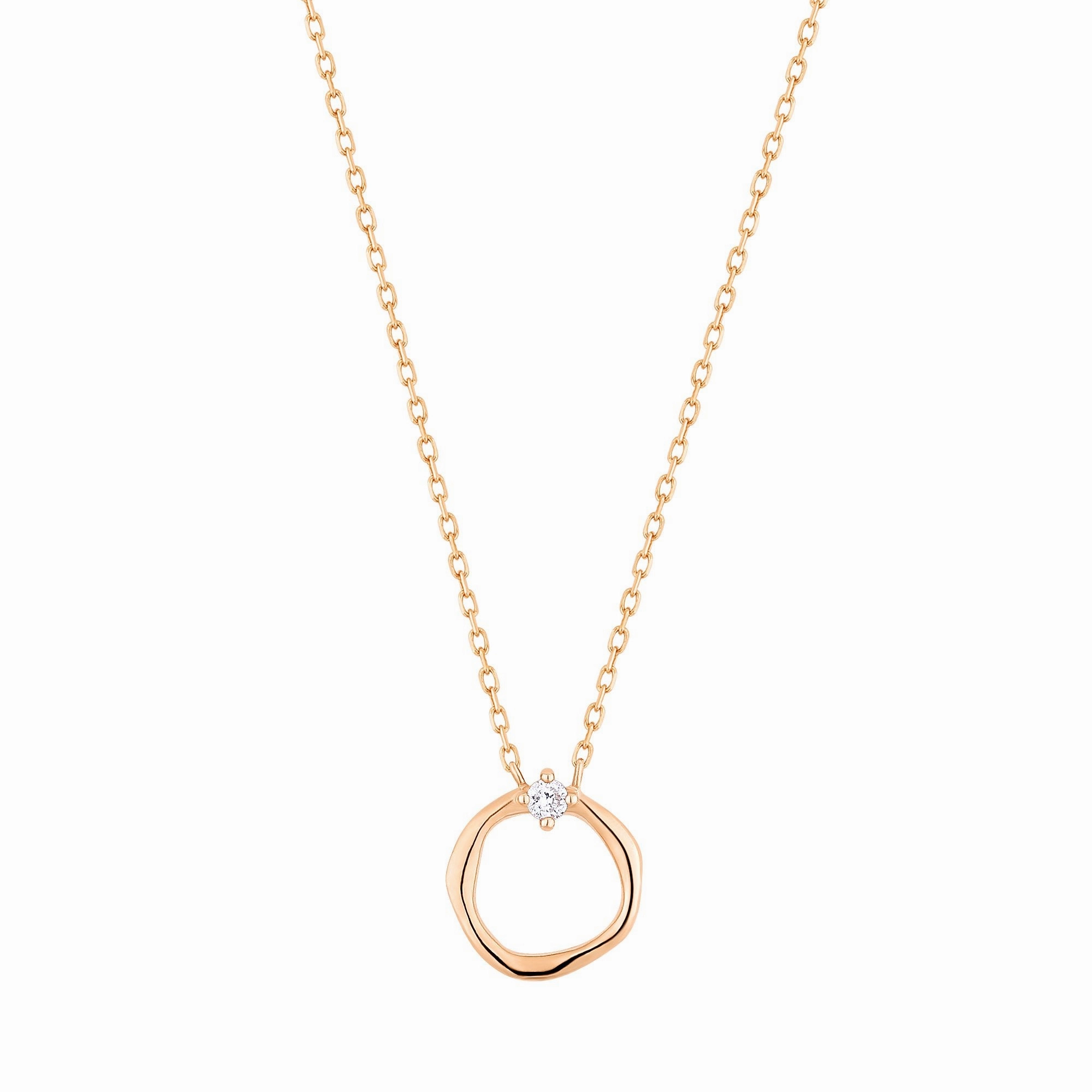 LILLIAN | Diamond Circle Necklace