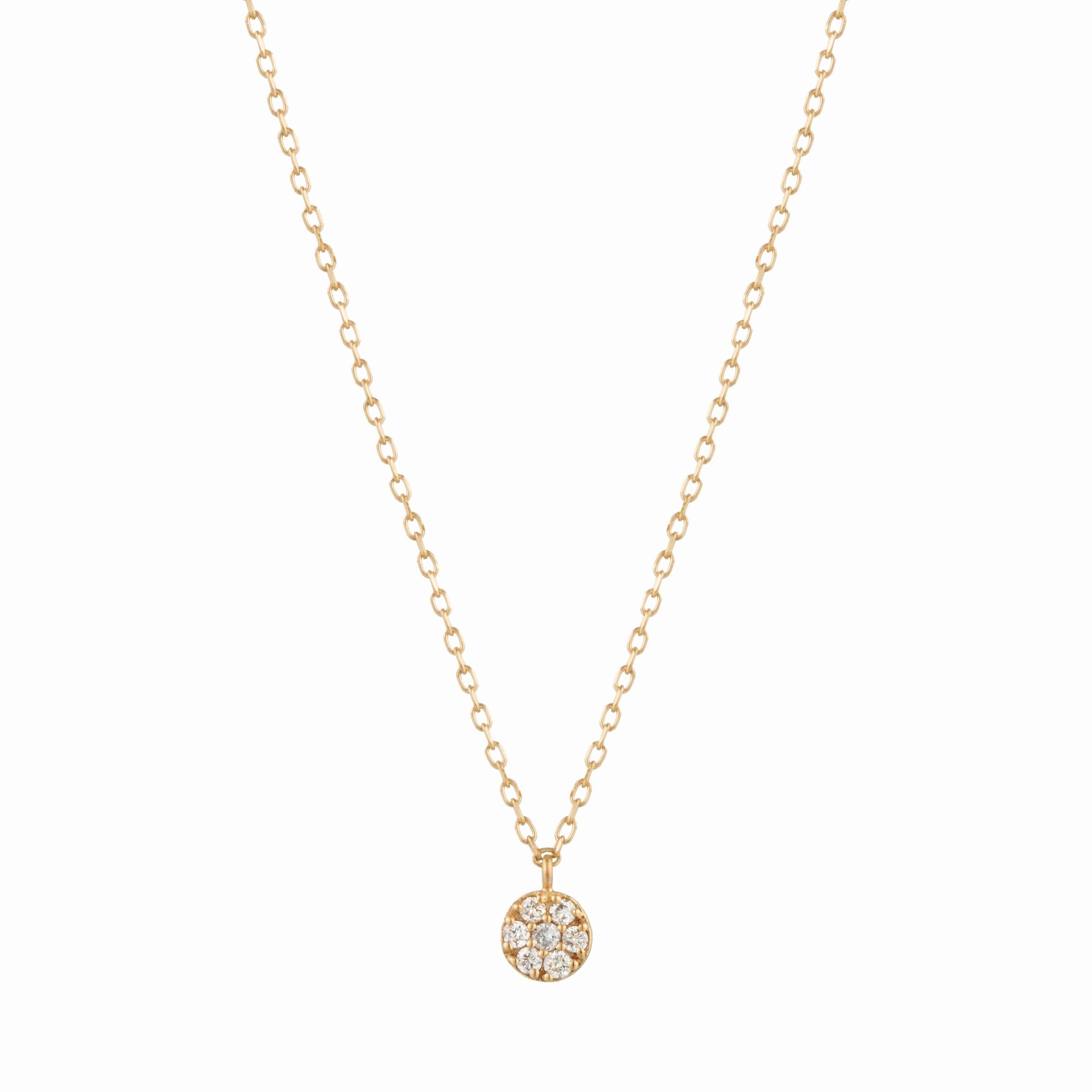 LILY | Diamond Disc Necklace