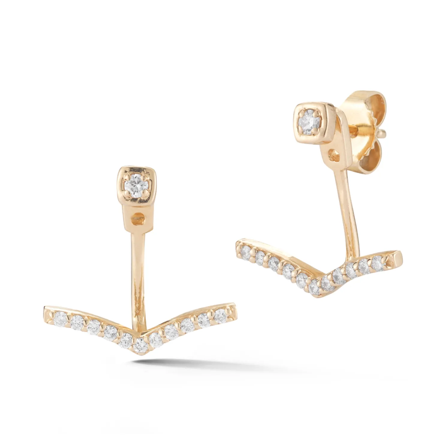 Long Diamond Ear Jackets