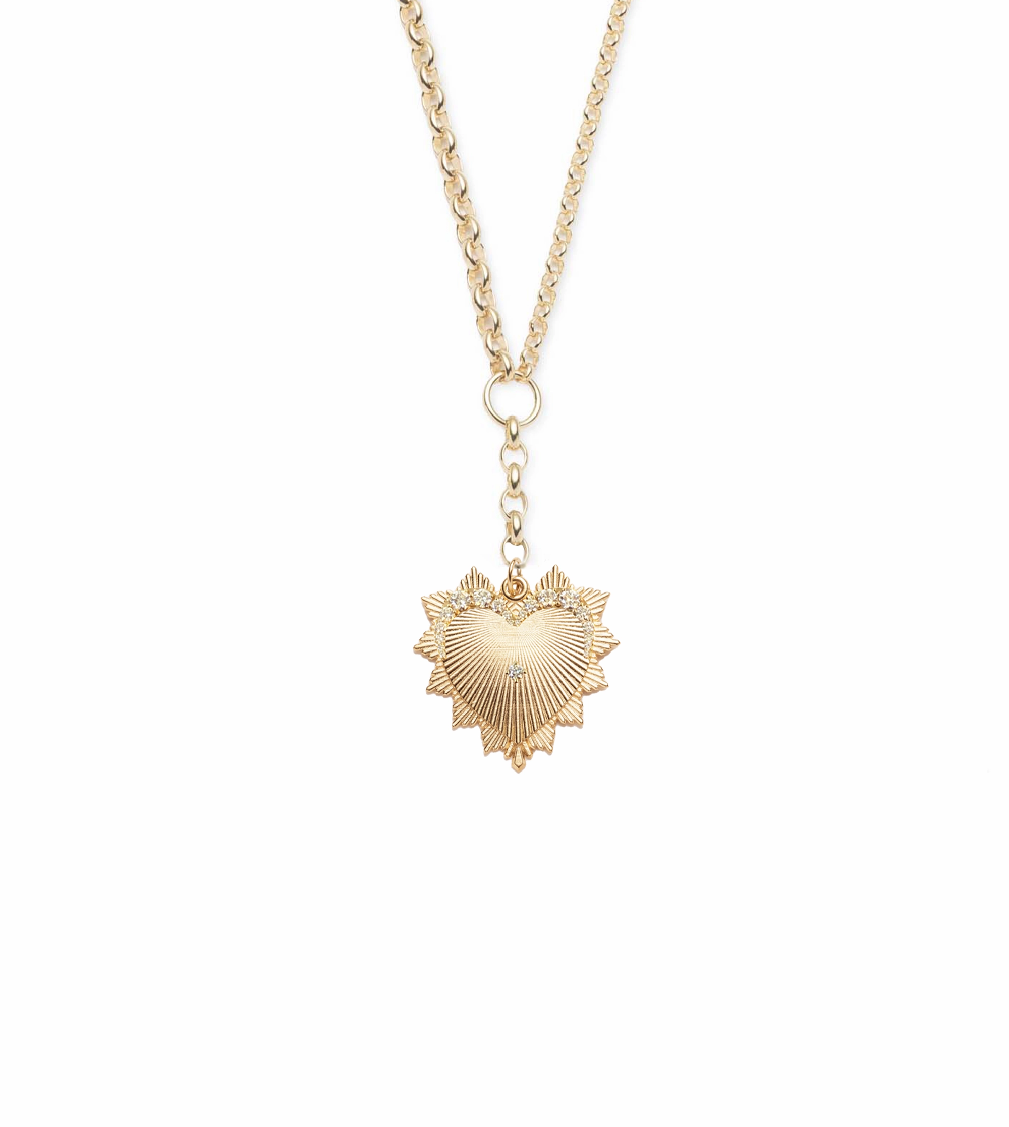 Love : Large Mixed Belcher Extension Chain Necklace