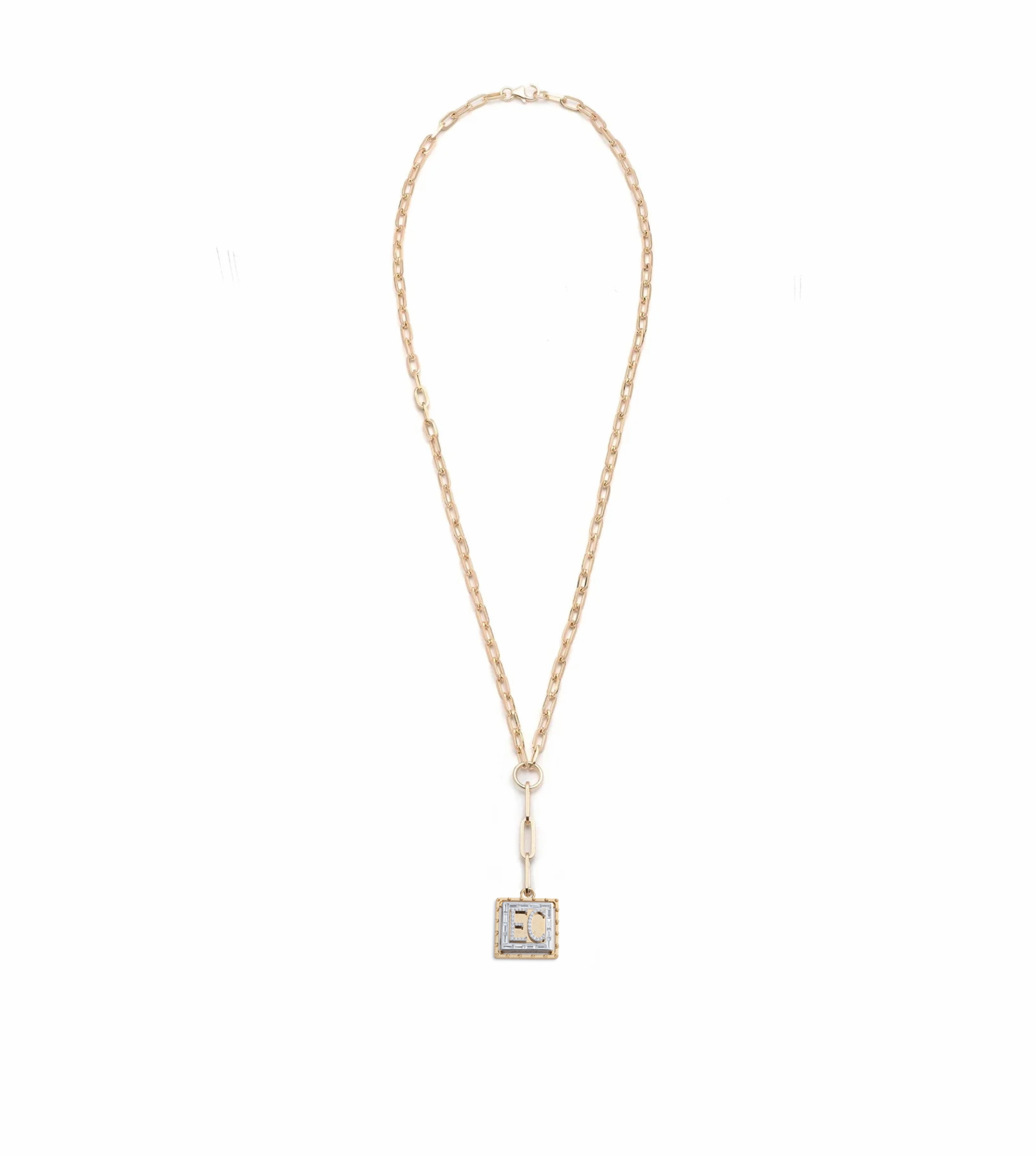Lovestruck : Custom Pierced Diamond Refined Clip Chain Necklace