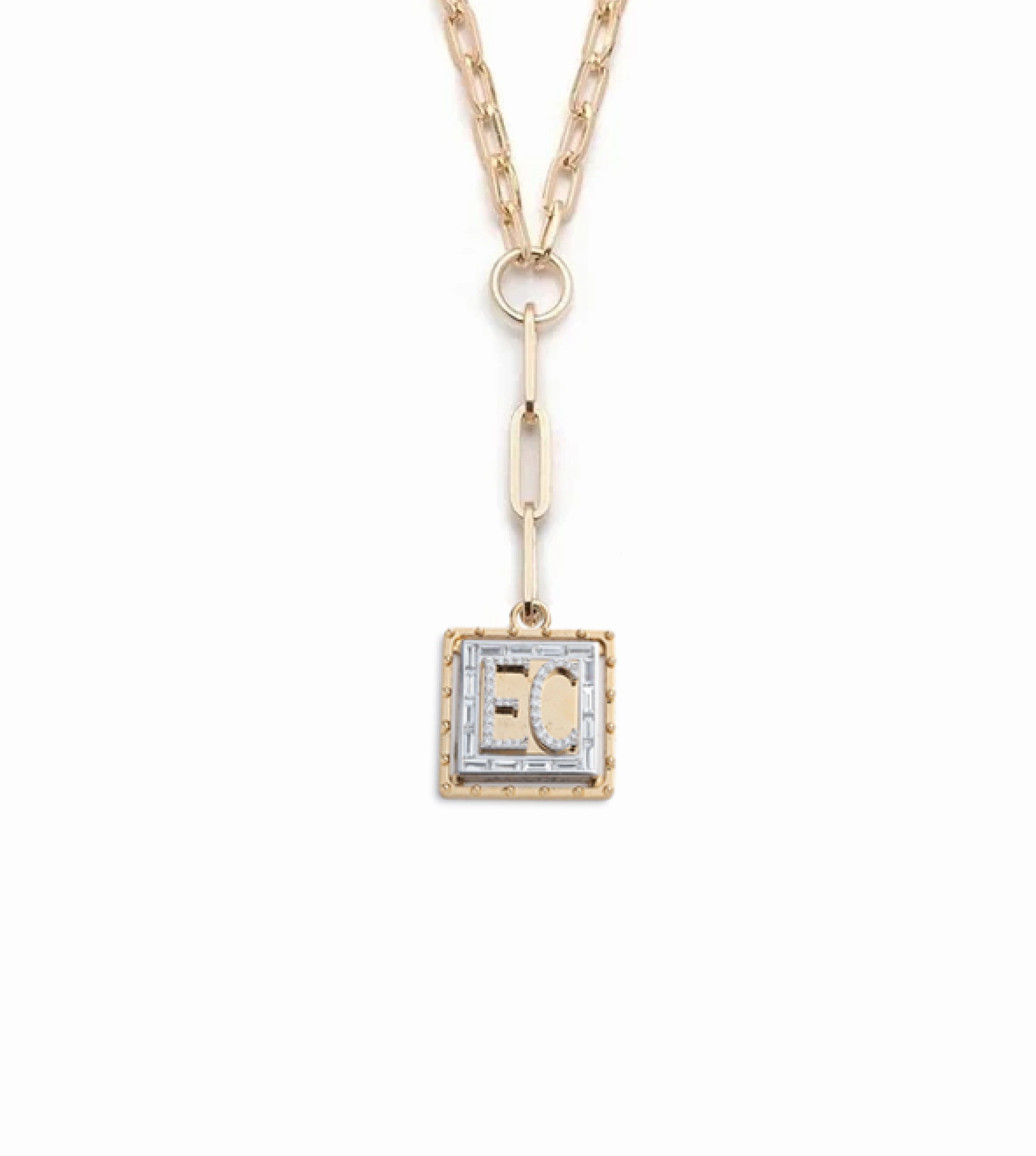 Lovestruck : Custom Pierced Diamond Refined Clip Chain Necklace