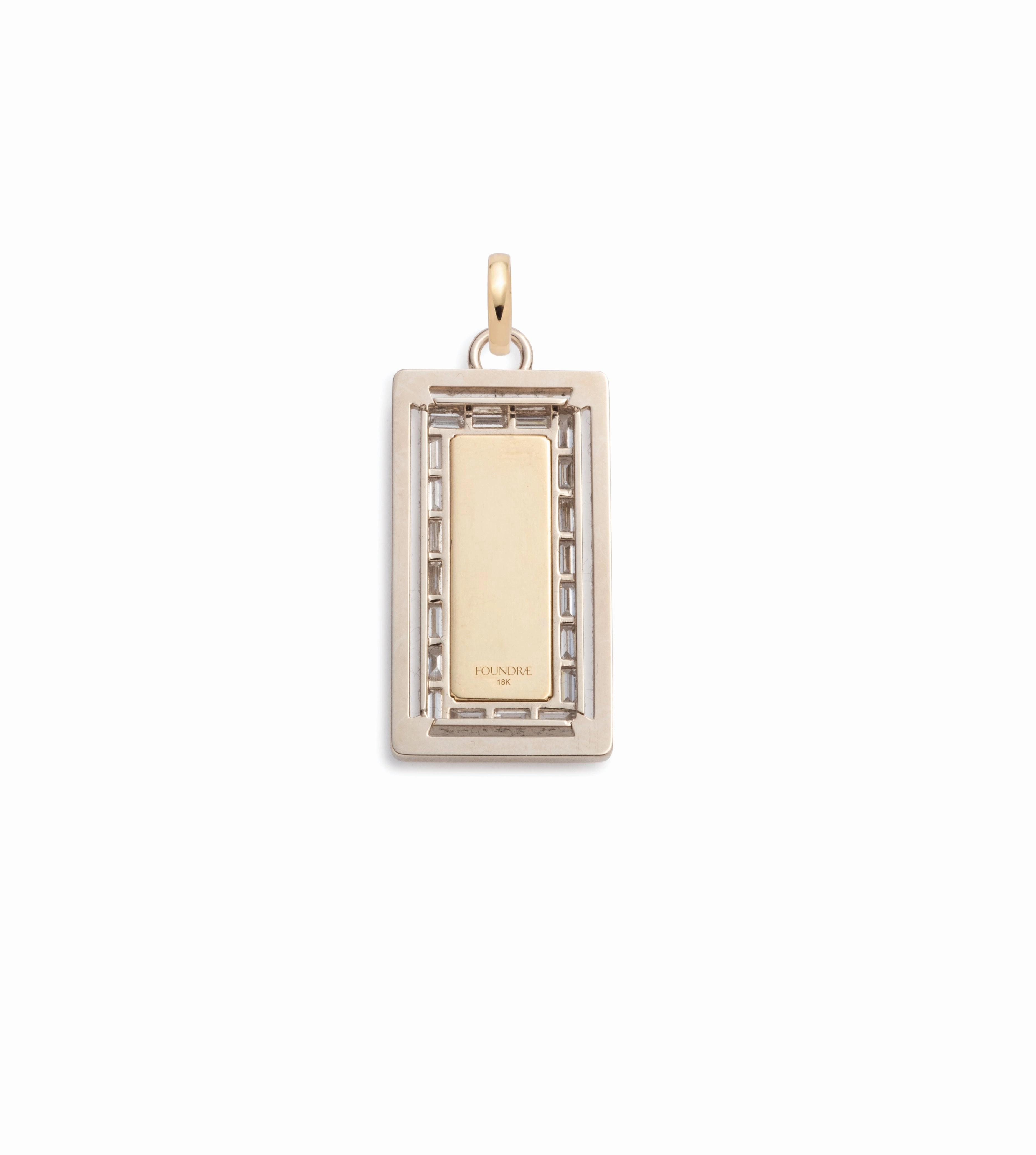 Lovestruck : Medium Pierced Diamond Love Pendant With Annex Link